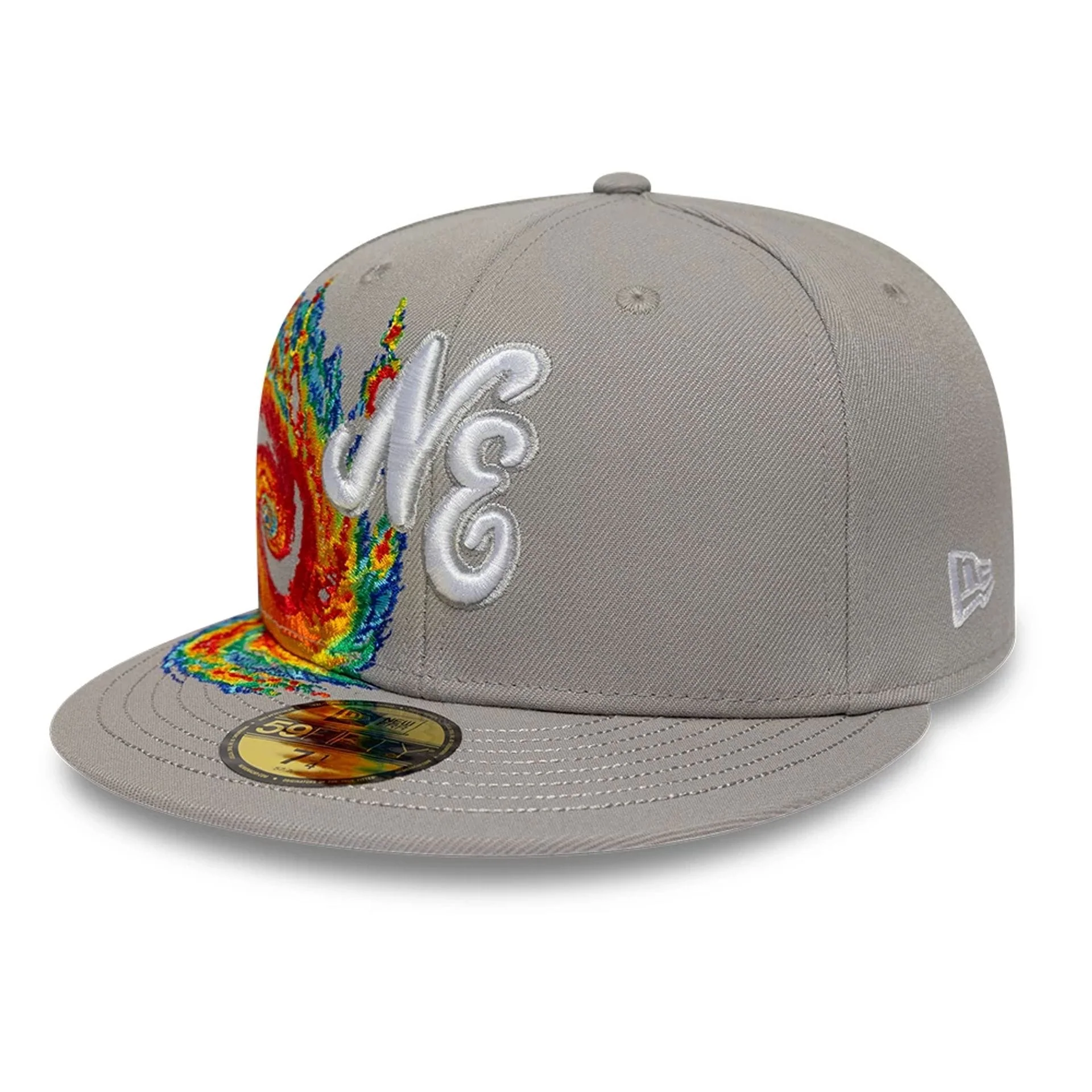New Era Storm Pattern Grey 59FIFTY Fitted Cap - Image 3
