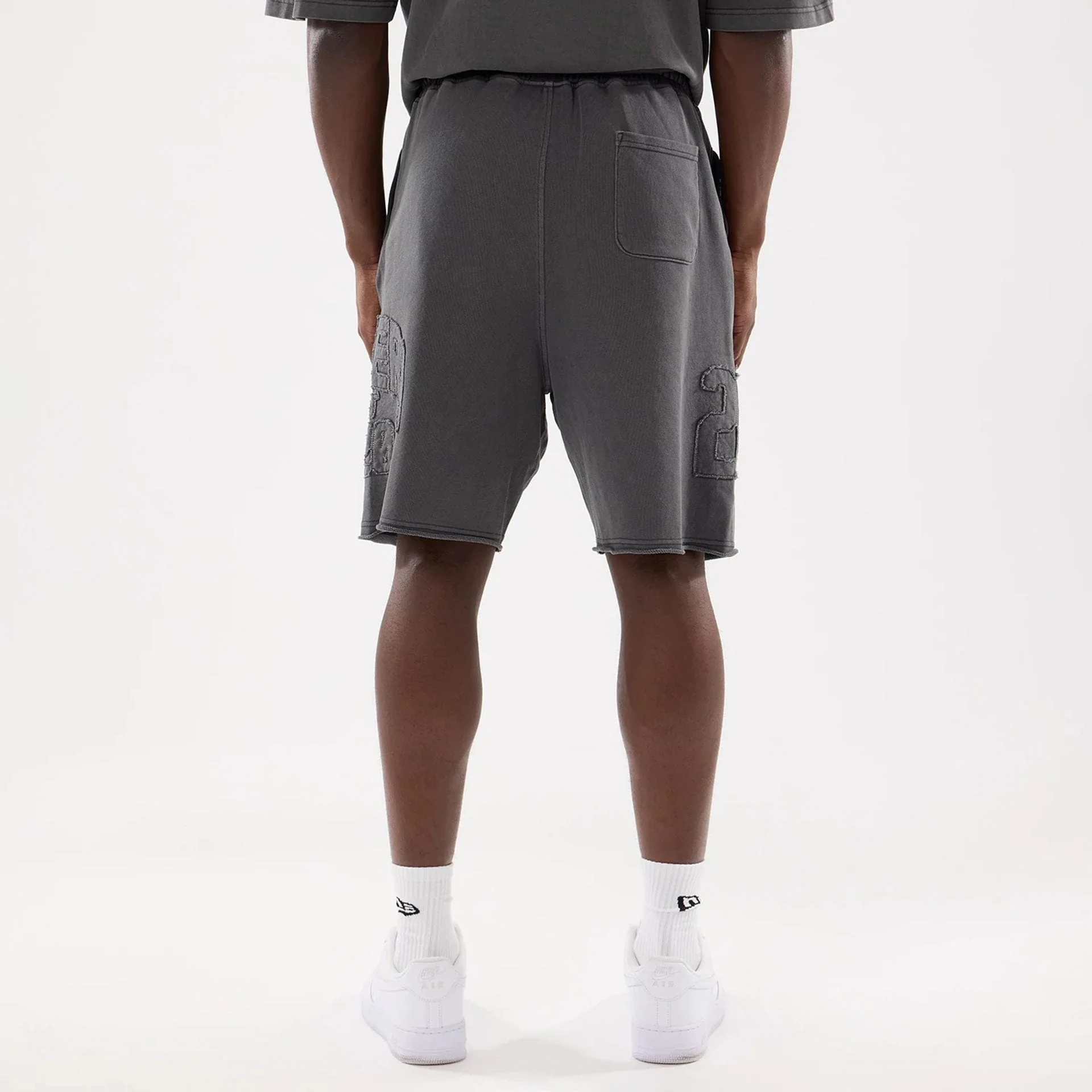 New Era Street Archived Black Oversized Shorts - Image 2