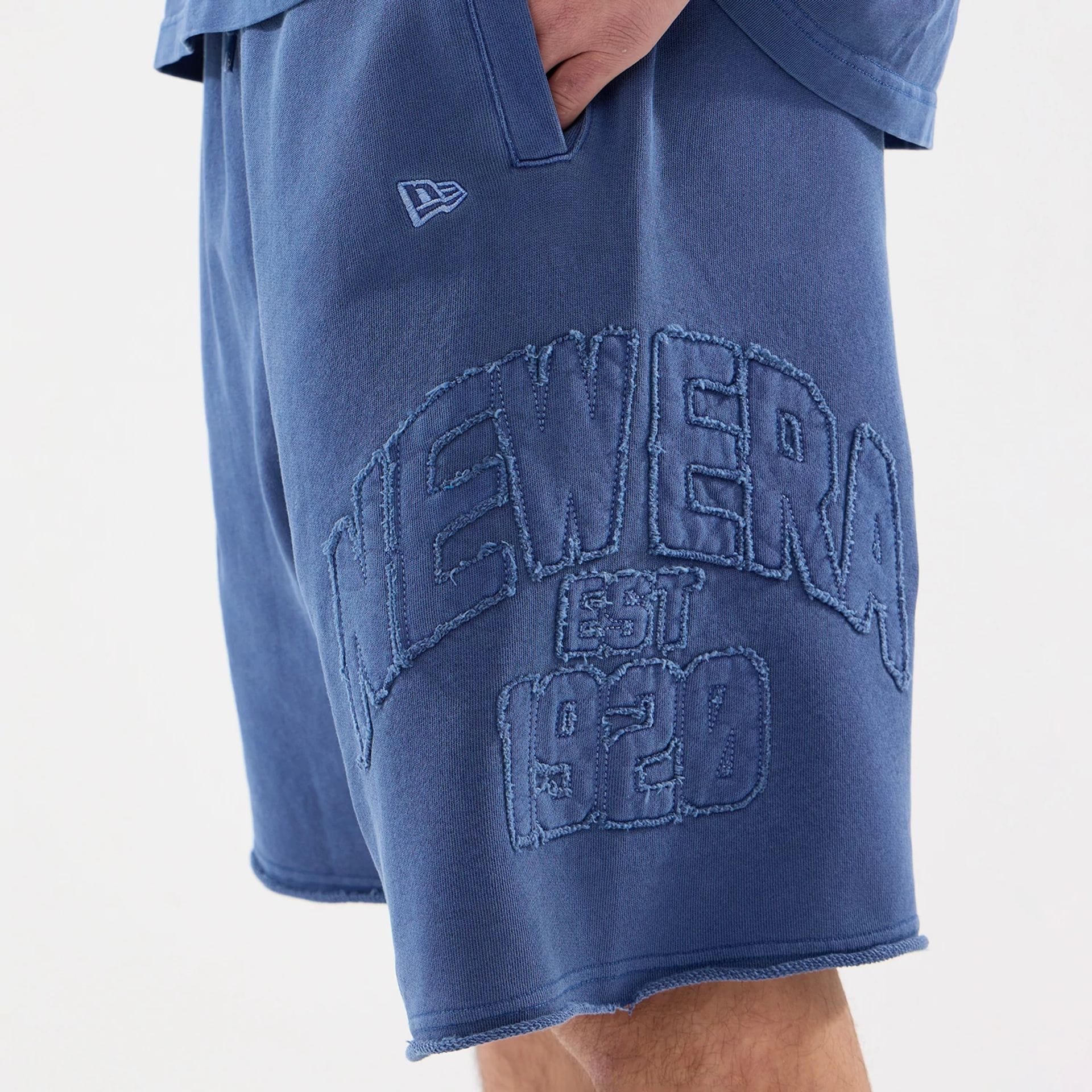 New Era Street Archived Blue Oversized Shorts - Image 5
