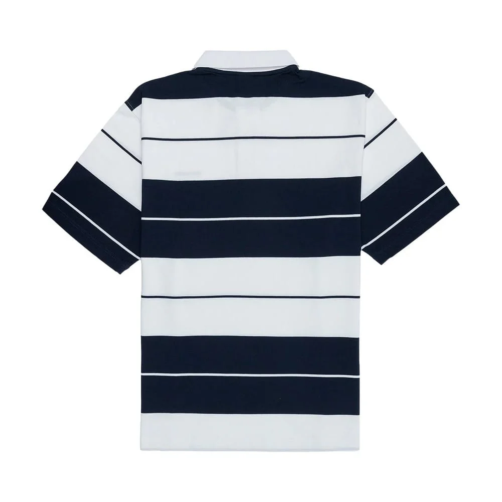 New Era Stripe White Polo T-Shirt - Image 6
