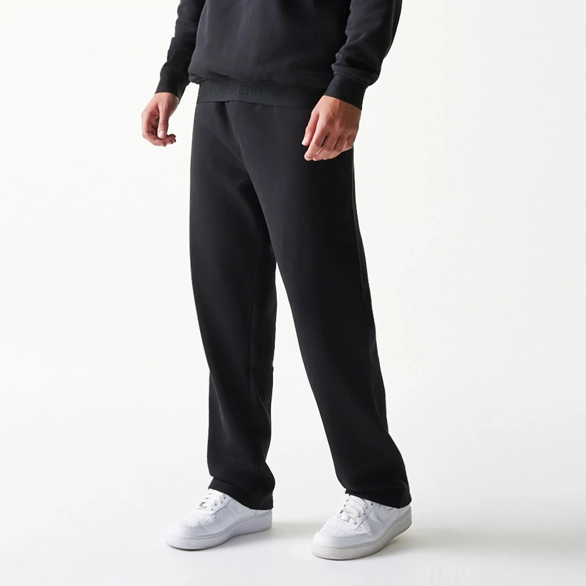 New Era Tech Black Straight Leg Joggers - Image 3