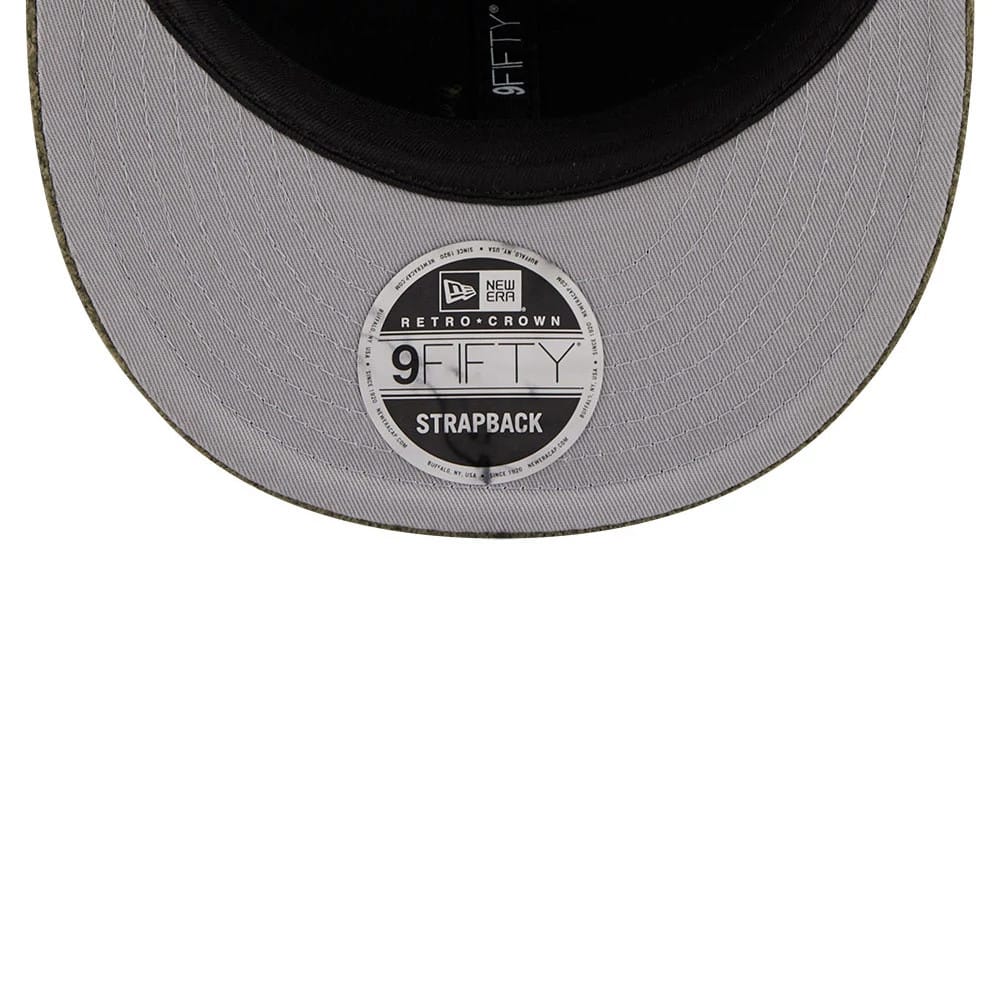 New Era Waffle Knit Green Retro Crown 9FIFTY Adjustable Cap - Image 2