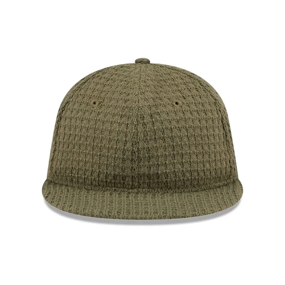 New Era Waffle Knit Green Retro Crown 9FIFTY Adjustable Cap - Image 3