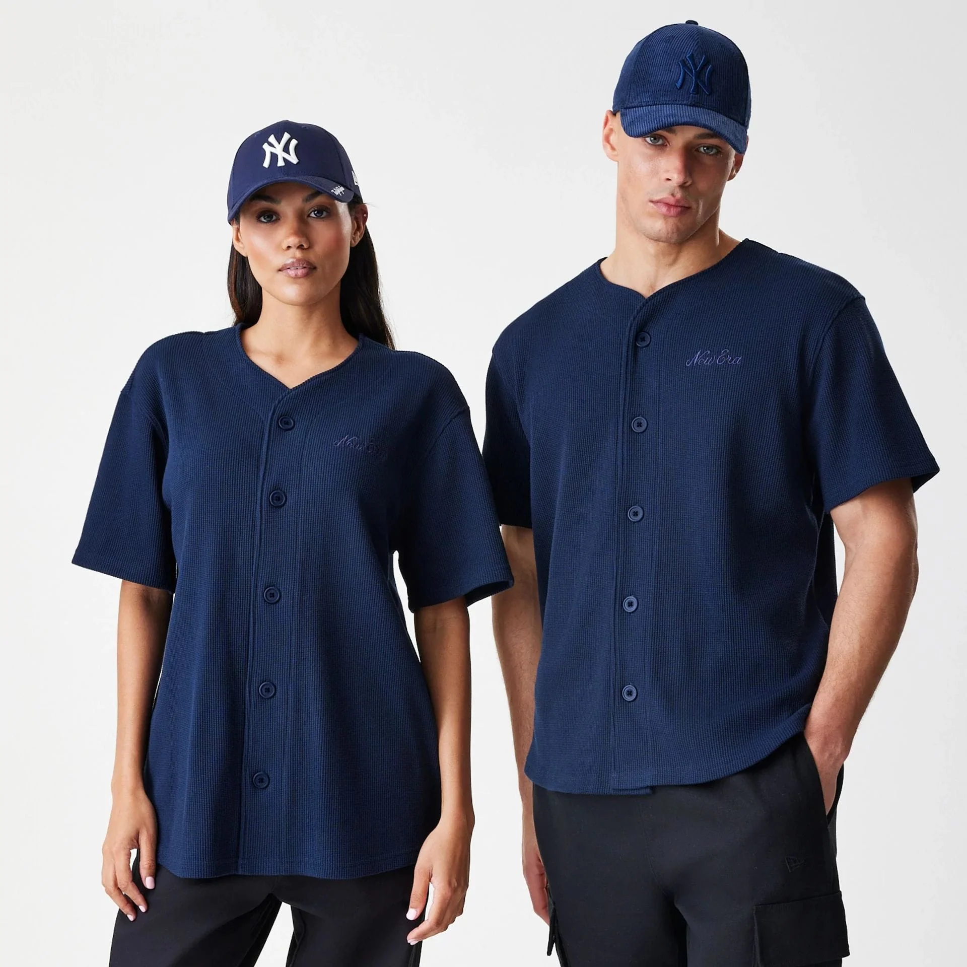 New Era Waffle Navy Jersey