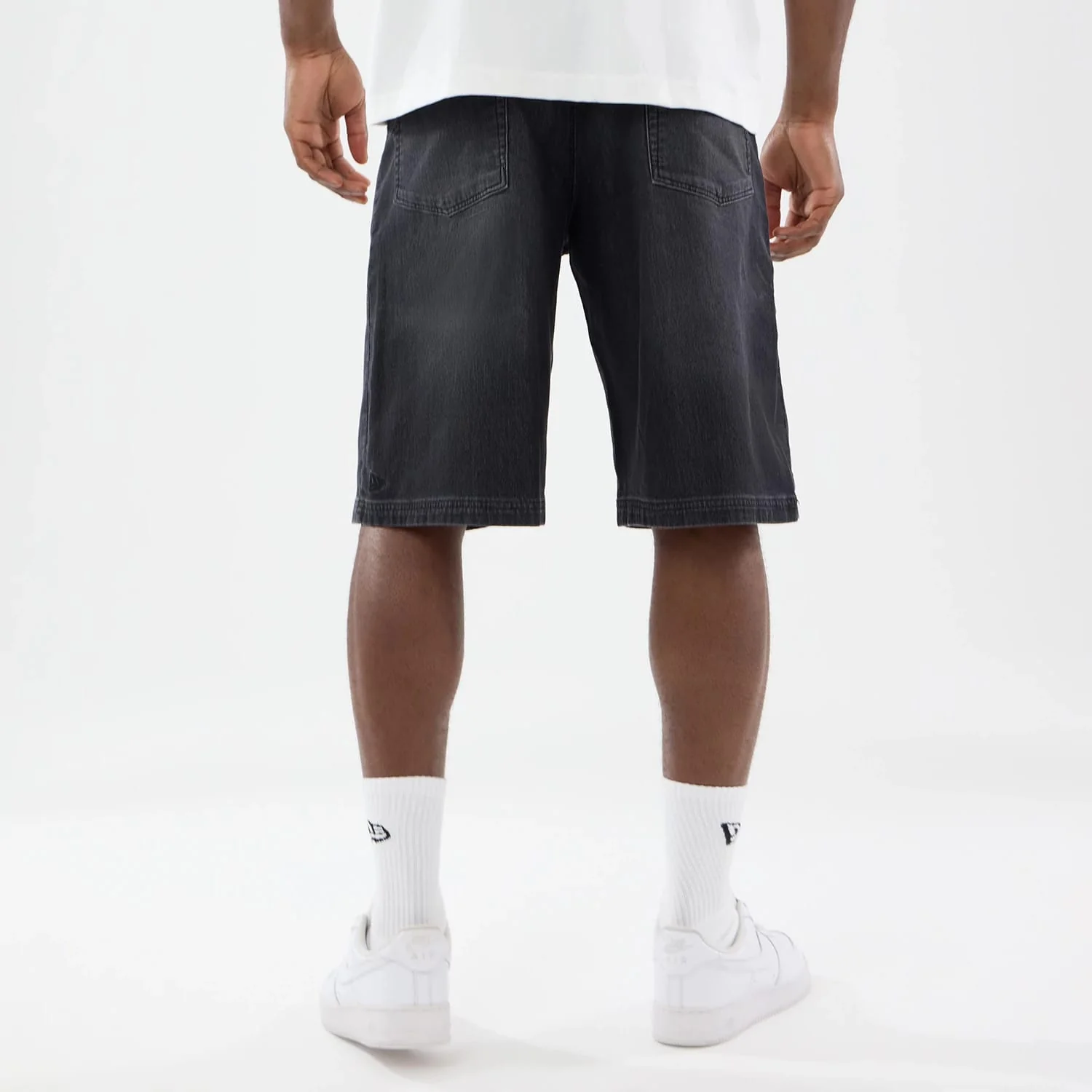 New Era Washed Black Bermuda Shorts - Image 2