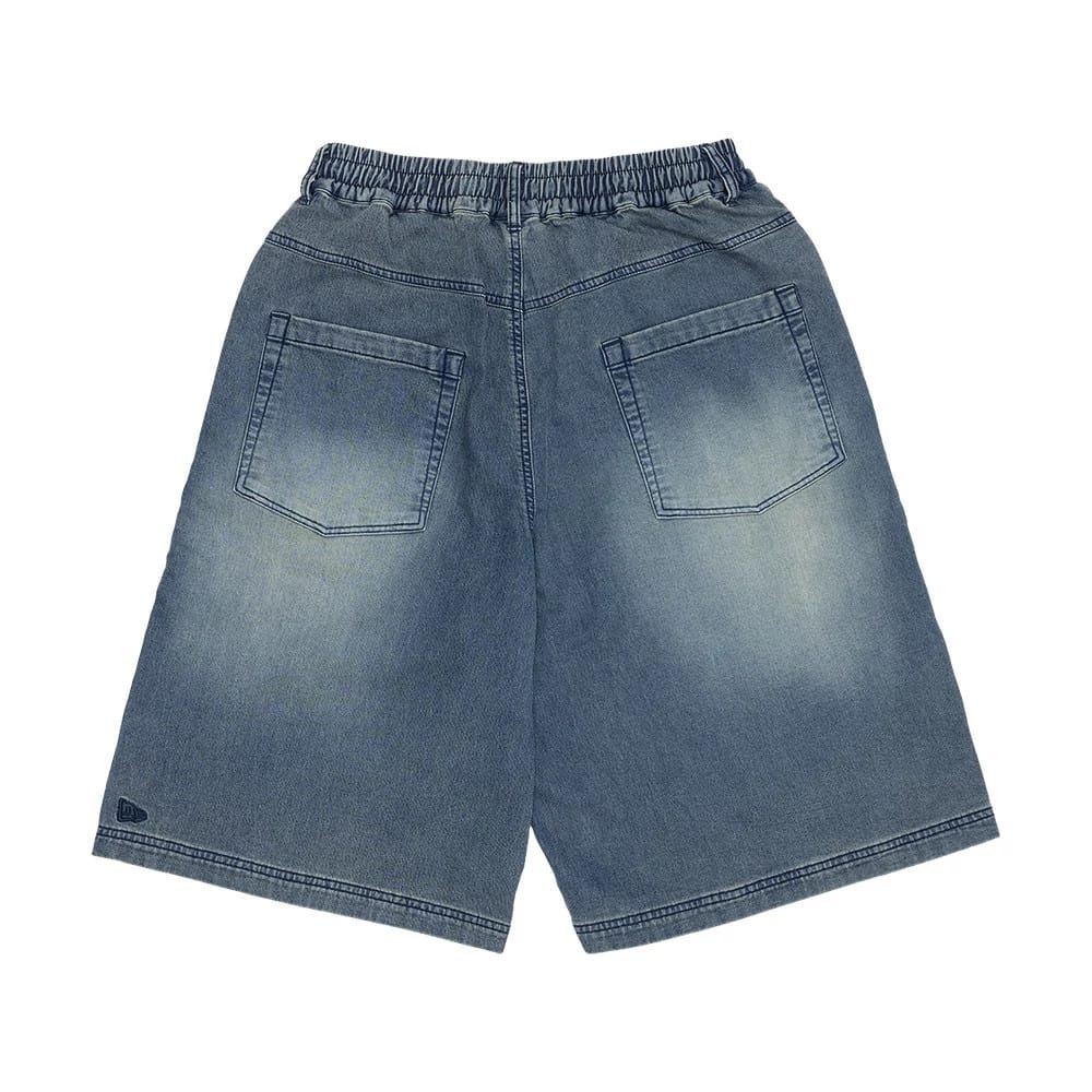 New Era Washed Blue Bermuda Shorts - Image 6