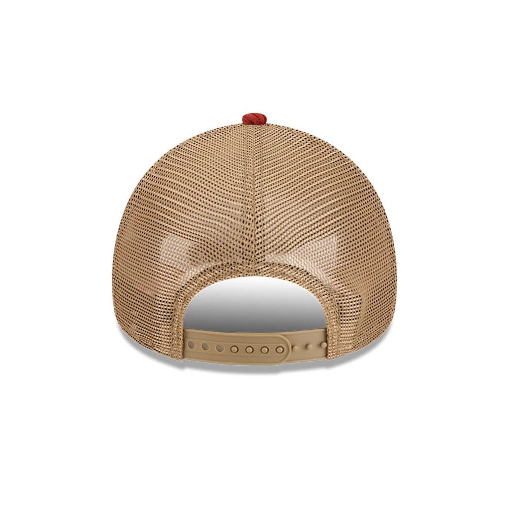 New Era Wide Cord Dark Red 9FORTY A-Frame Trucker Adjustable Cap - Image 6