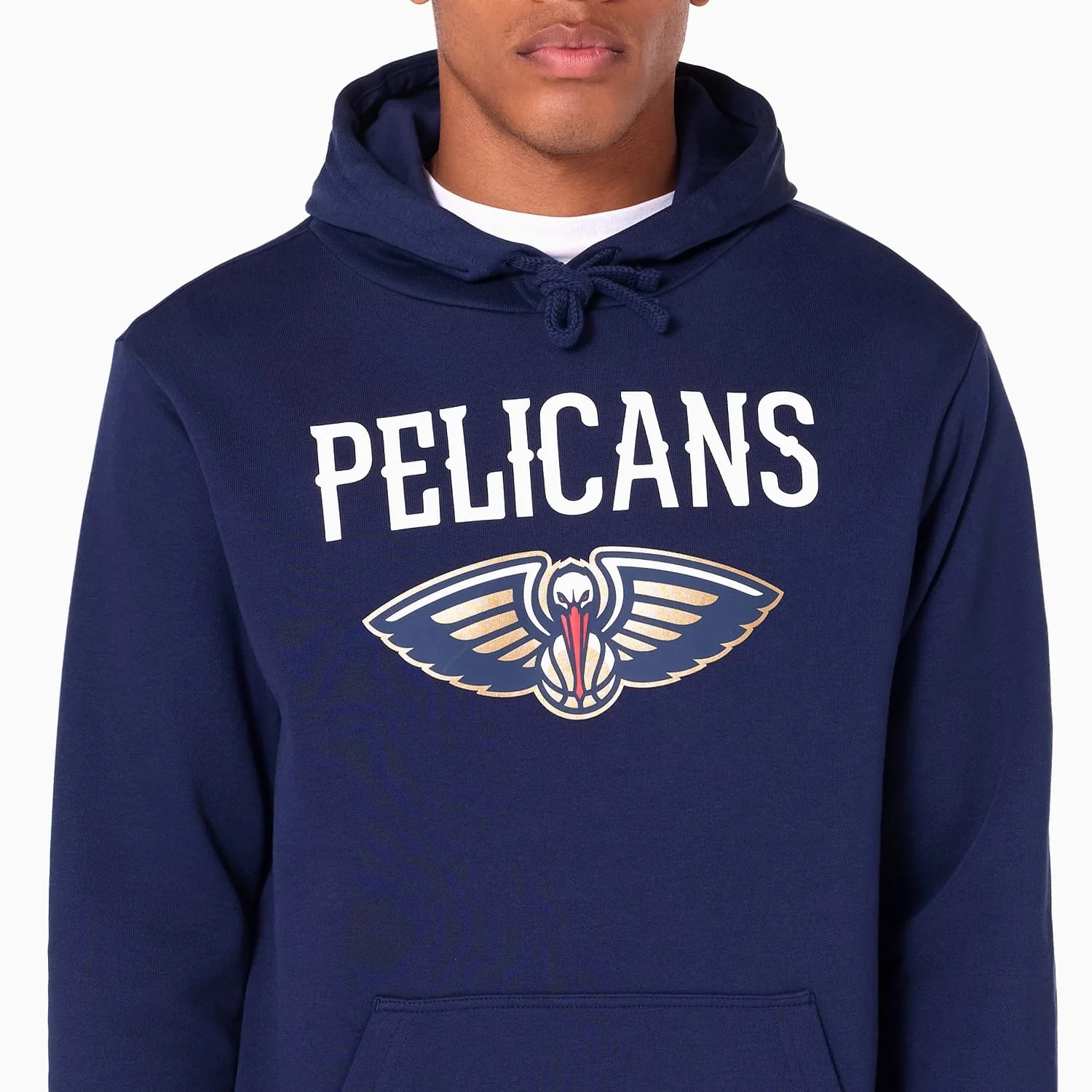 New Orleans Pelicans NBA Navy Pullover Hoodie - Image 2