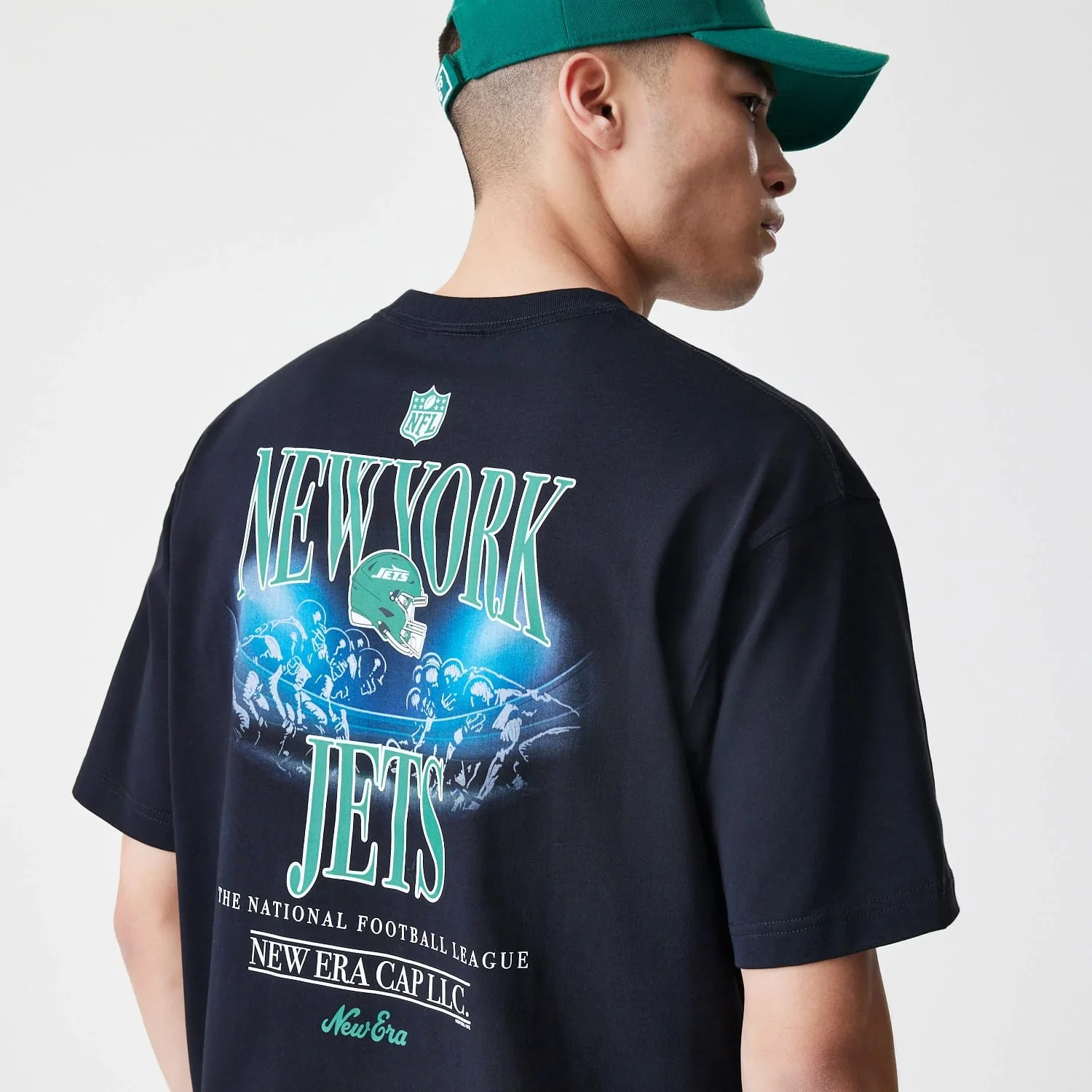 New York Jets NFL Black Oversized T-Shirt - Image 6
