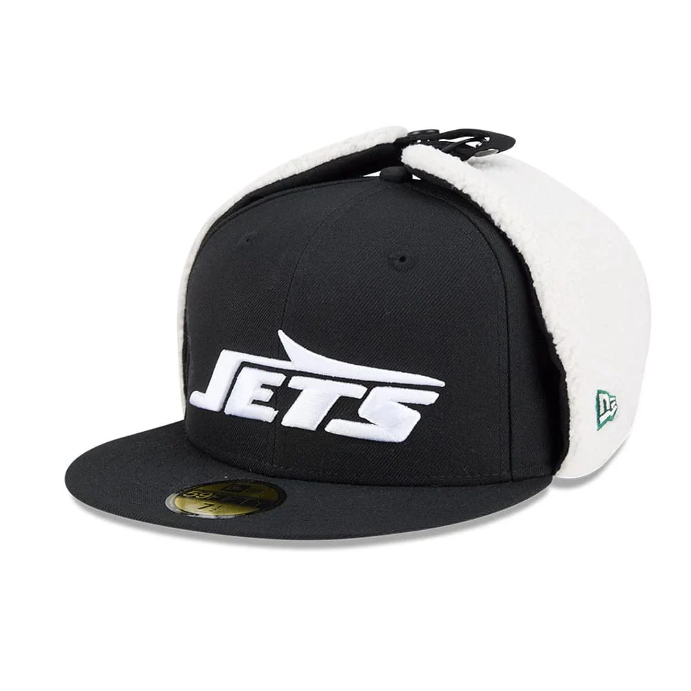 New York Jets NFL Classic Black Dogear 59FIFTY Fitted Cap