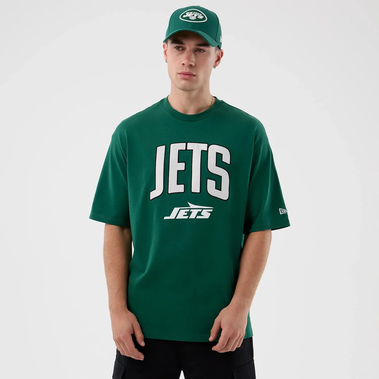 New York Jets NFL International Series Games Green Oversized T-Shirt