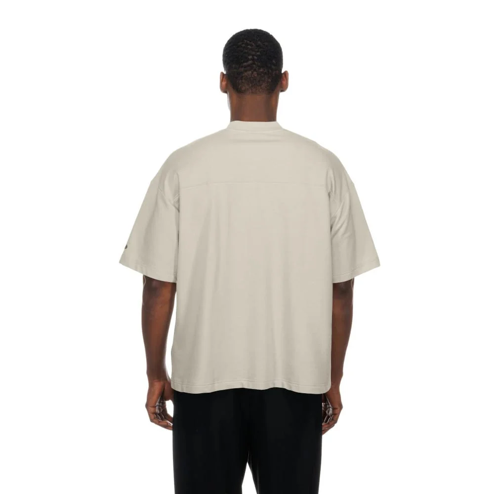 New York Knicks NBA Throwback Prep Light Beige T-Shirt - Image 2