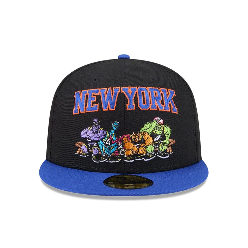 New York Knicks Space Jam Monstars Black 59FIFTY Fitted Cap - Image 3