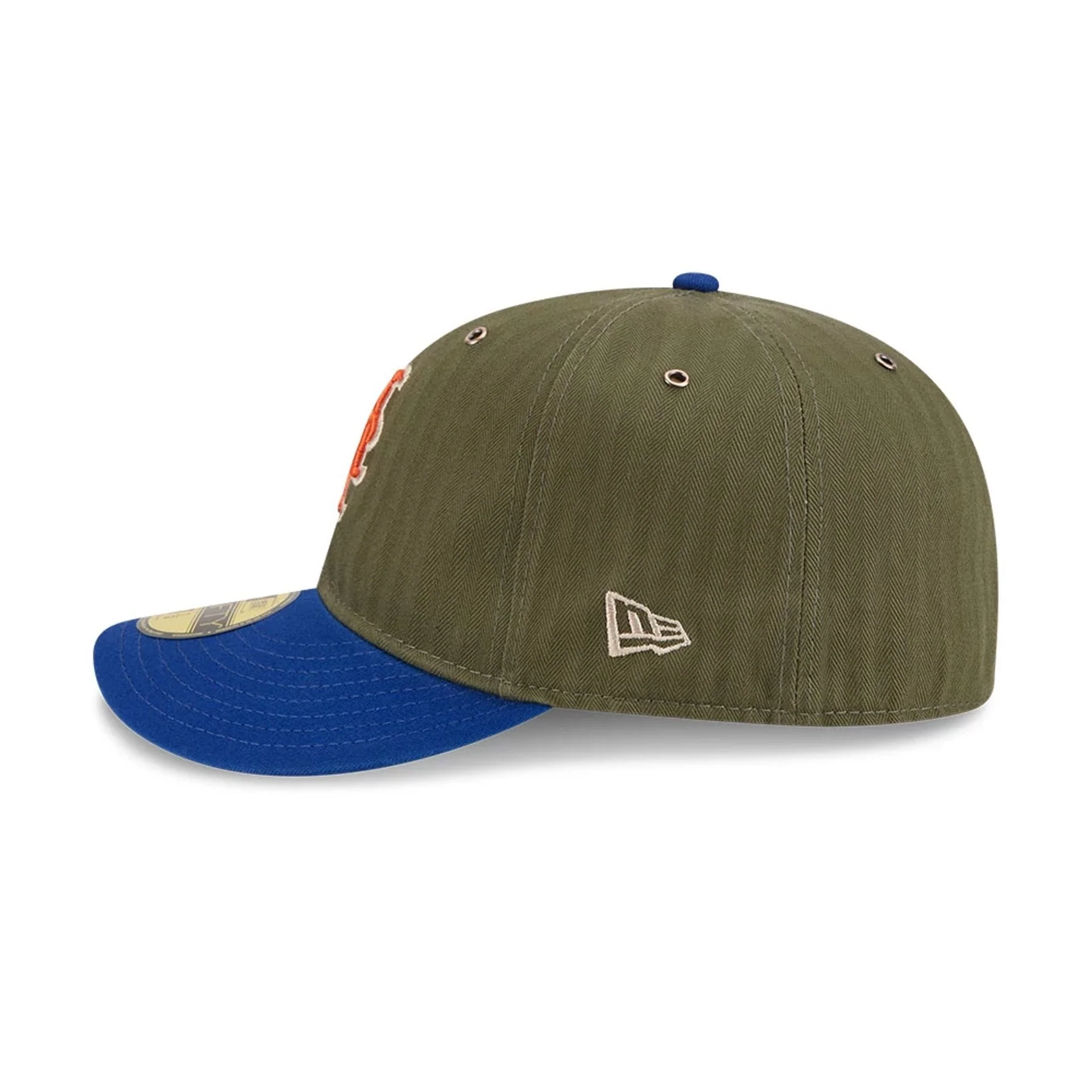 New York Mets MLB American Herringbone Green 59FIFTY Fitted Cap - Image 6