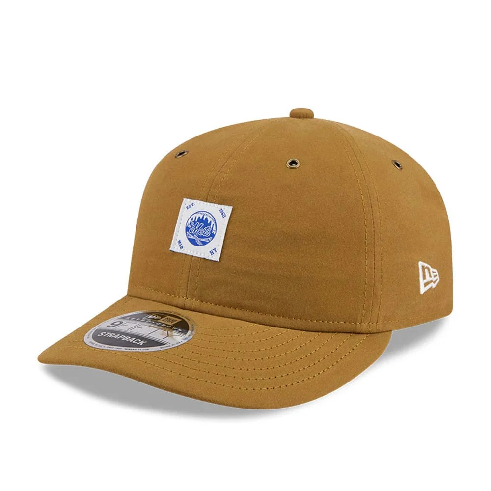 New York Mets MLB Brushed Dark Beige Retro Crown 9FIFTY Adjustable Cap