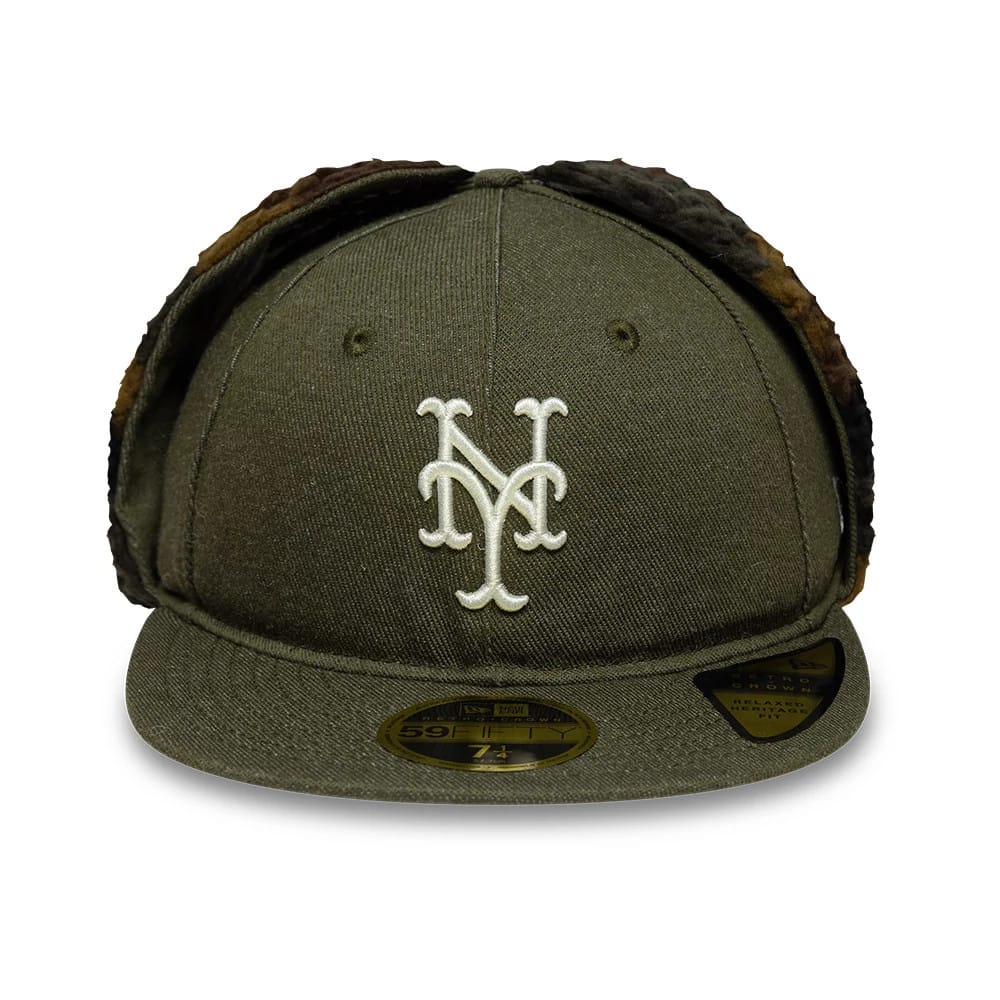 New York Mets MLB Camo Open Green Retro Crown 59FIFTY Fitted Cap - Image 4
