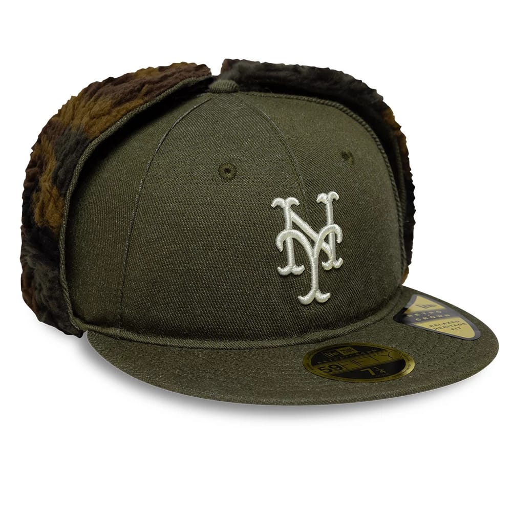 New York Mets MLB Camo Open Green Retro Crown 59FIFTY Fitted Cap - Image 5