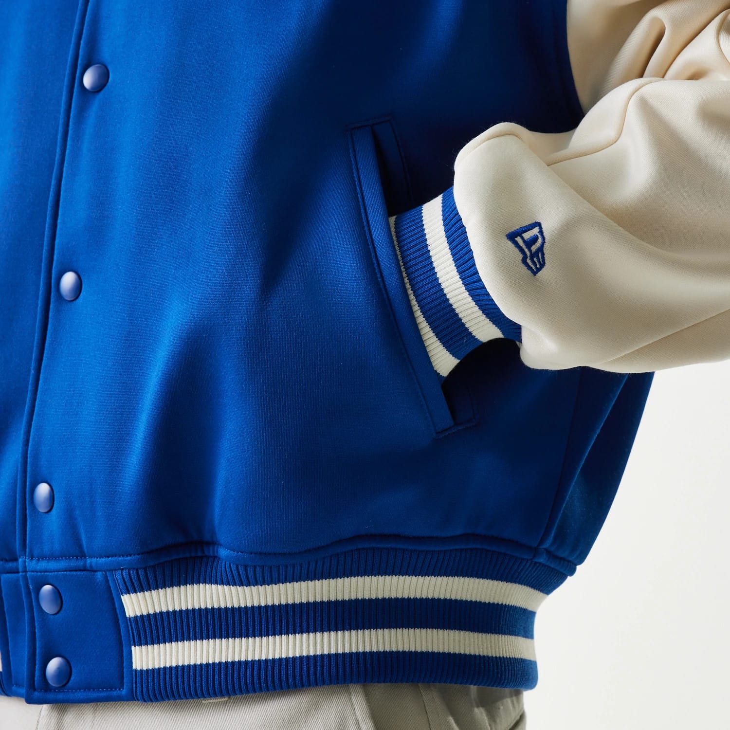 New York Mets MLB Jersey Blue Bomber Jacket - Image 7