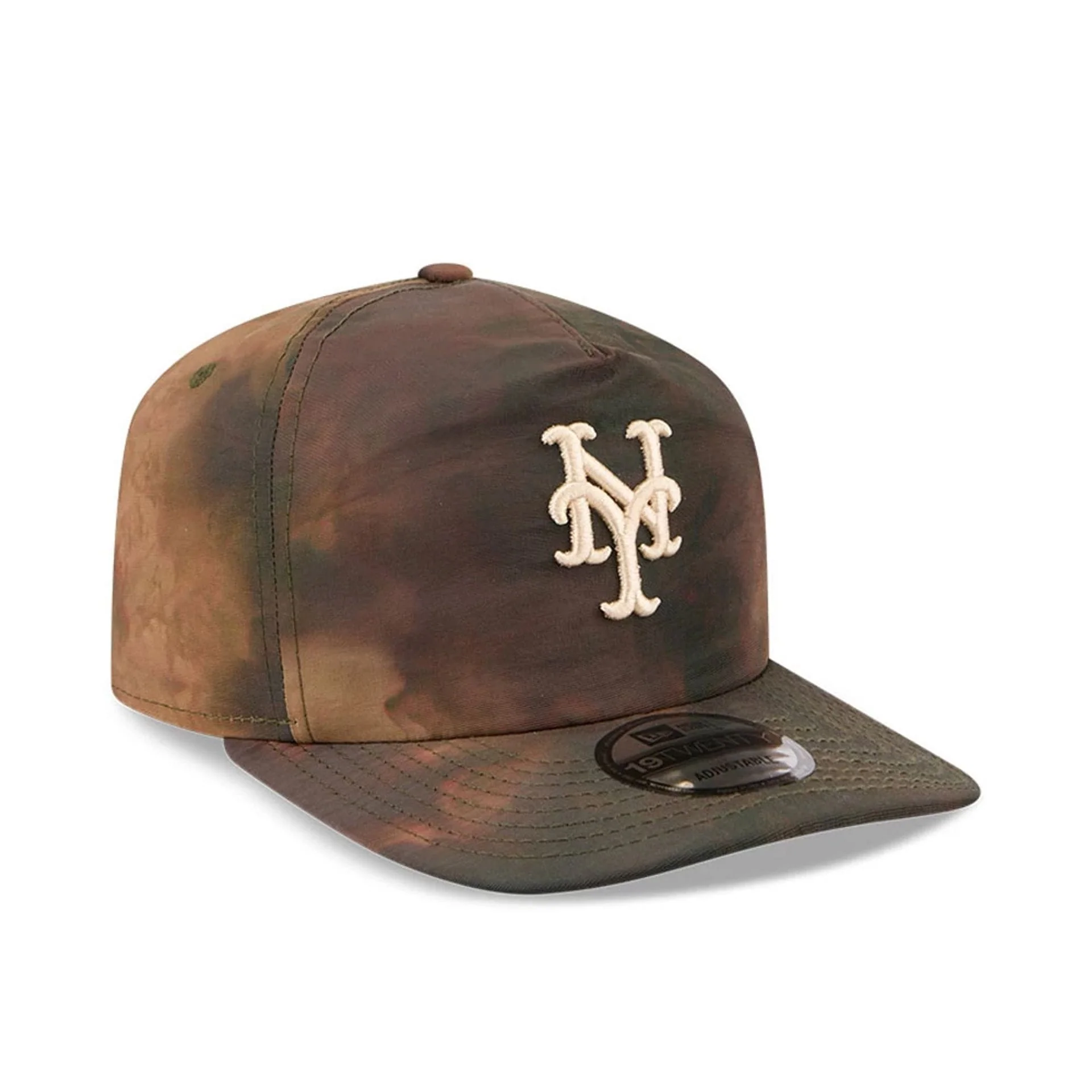 New York Mets MLB Nylon Wash Dye Open Green 19TWENTY Adjustable Cap - Image 3
