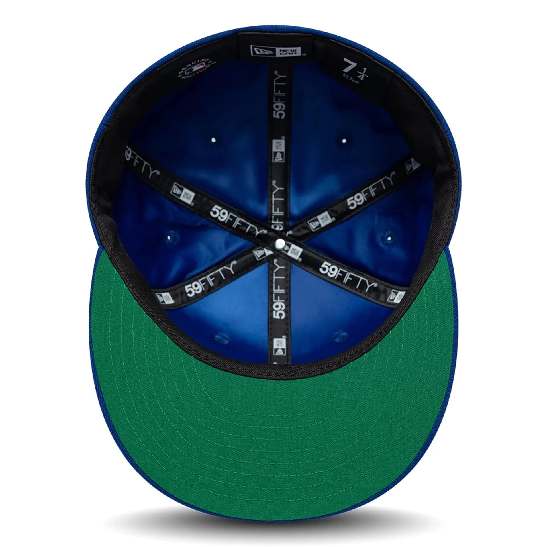 New York Mets MLB Sidepatch Satin Lined Blue 59FIFTY Fitted Cap - Image 2
