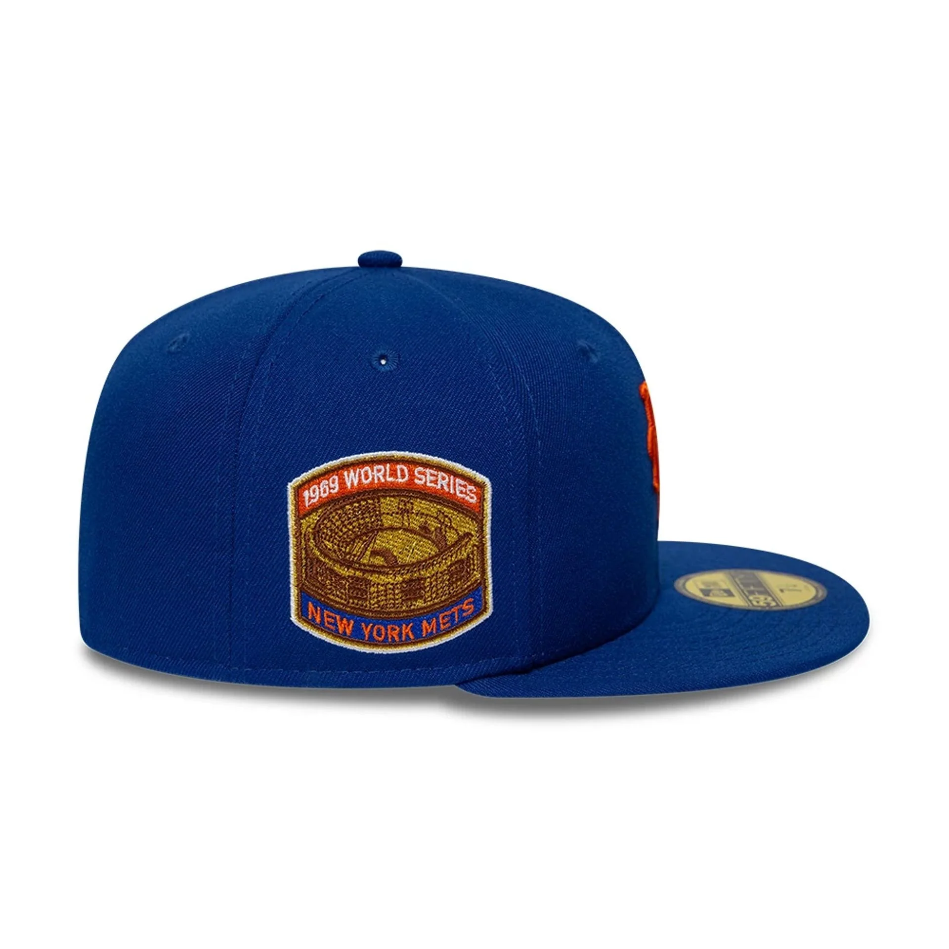 New York Mets MLB Sidepatch Satin Lined Blue 59FIFTY Fitted Cap - Image 5