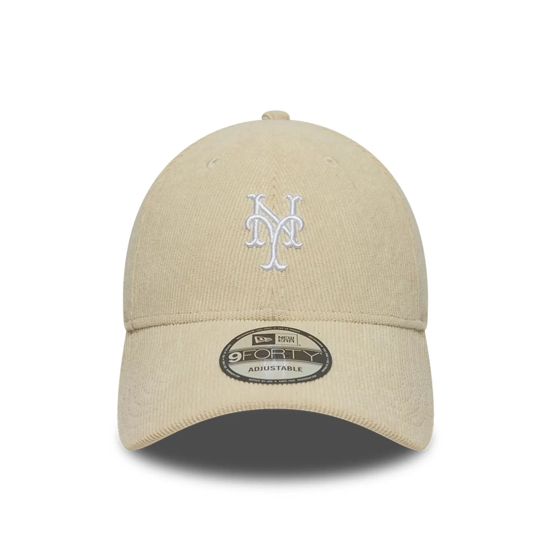 New York Mets MLB Soft Cord Cream 9FORTY Adjustable Cap - Image 2