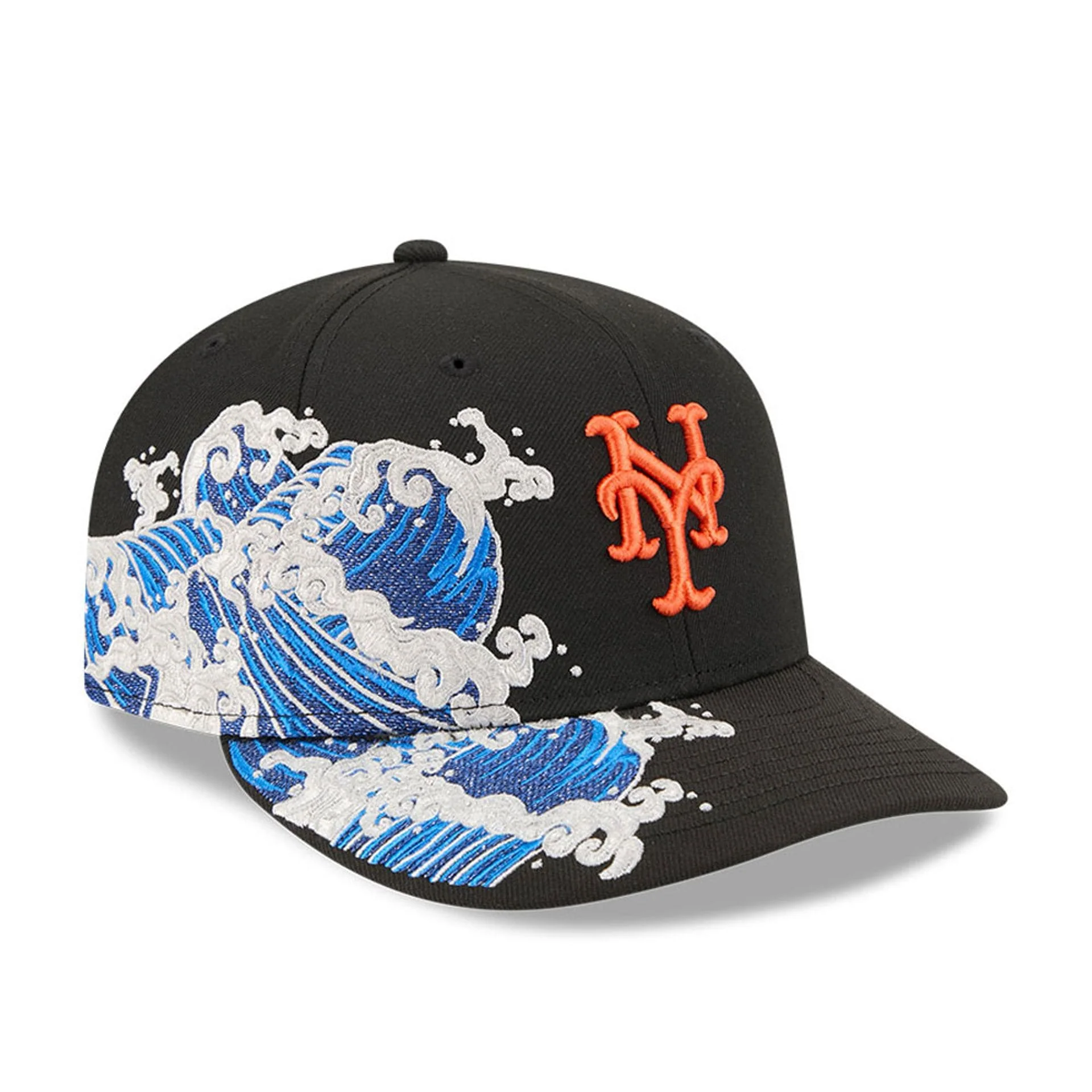 New York Mets MLB Vissurf Black 9FIFTY Snapback Adjustable Cap