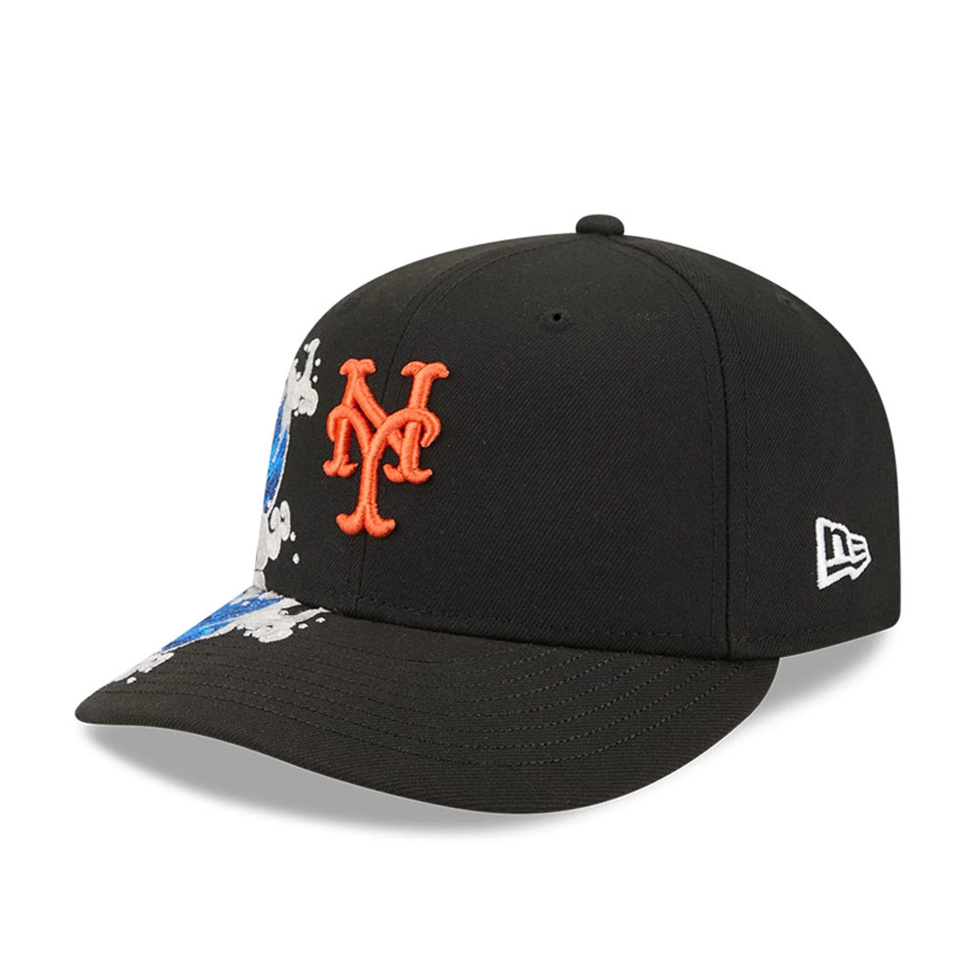 New York Mets MLB Vissurf Black 9FIFTY Snapback Adjustable Cap - Image 4