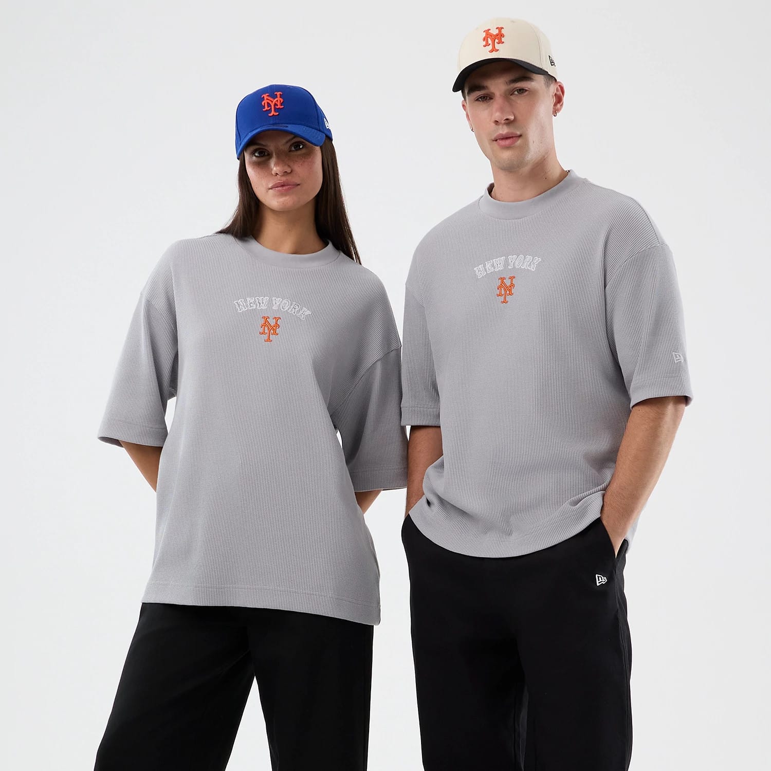 New York Mets MLB Waffle Grey T-Shirt