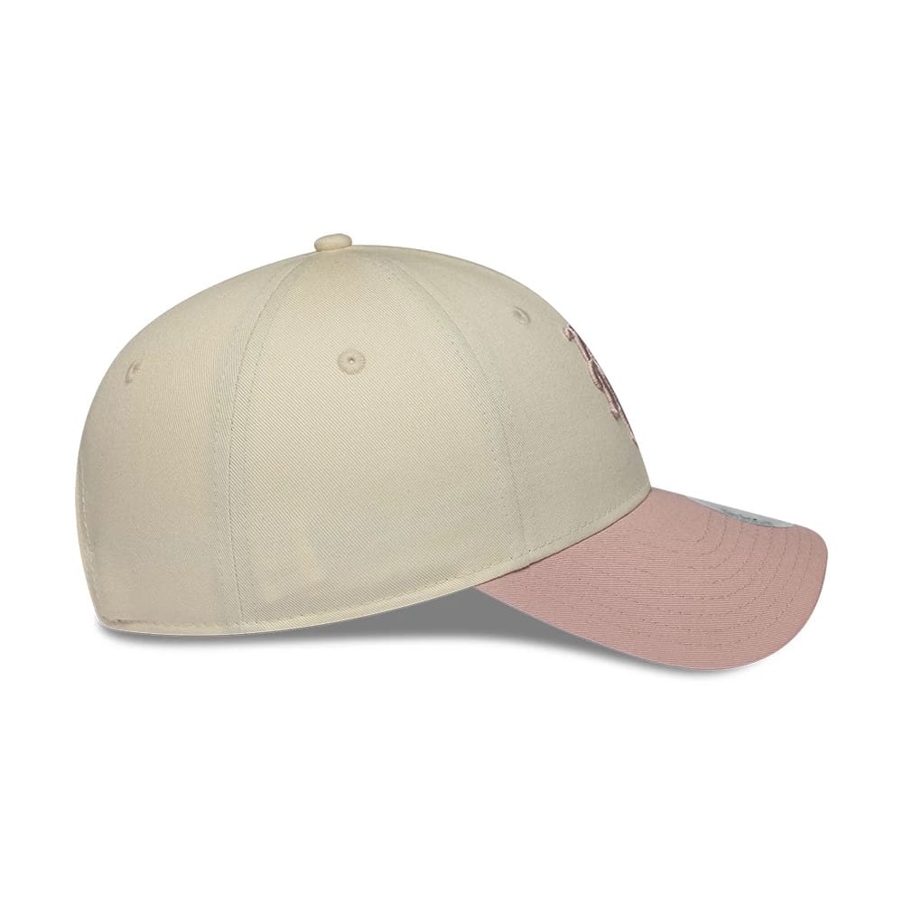New York Mets Womens MLB Floral Cream 9FORTY Adjustable Cap - Image 6