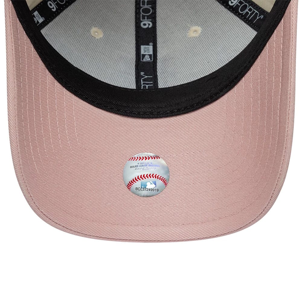 New York Mets Womens MLB Floral Cream 9FORTY Adjustable Cap - Image 7