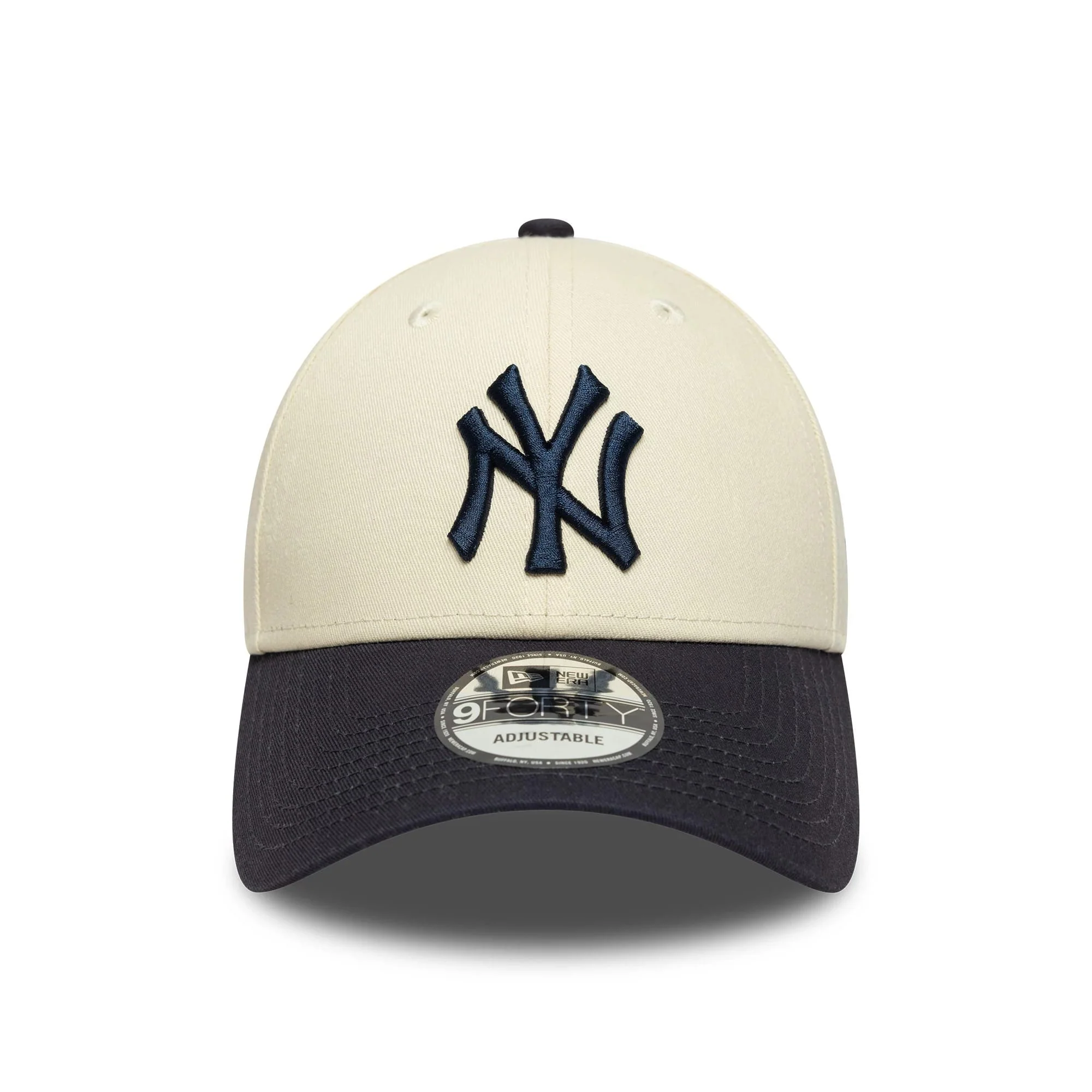 New York Yankees Colour Block Cream 9FORTY Adjustable Cap - Image 2