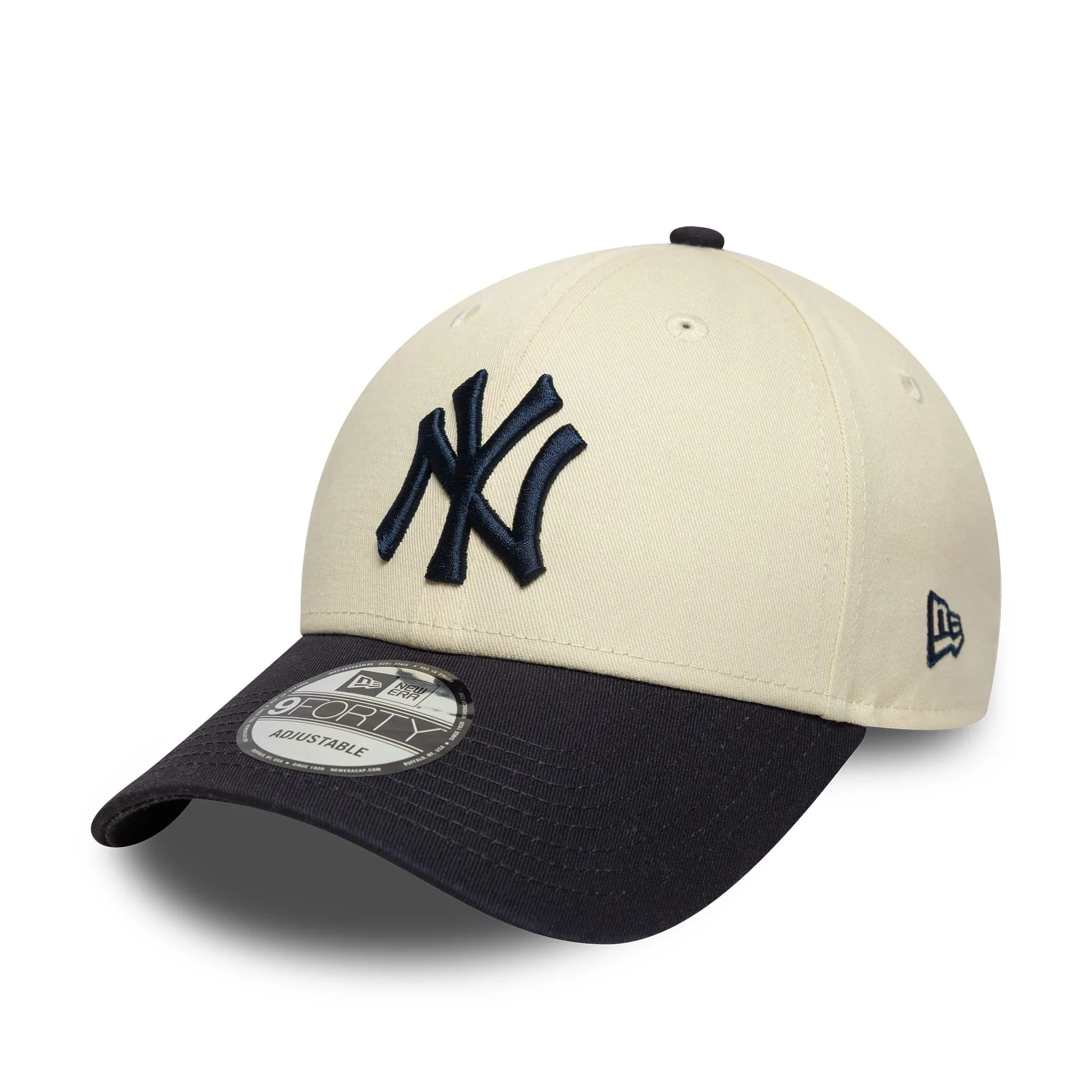 New York Yankees Colour Block Cream 9FORTY Adjustable Cap - Image 3