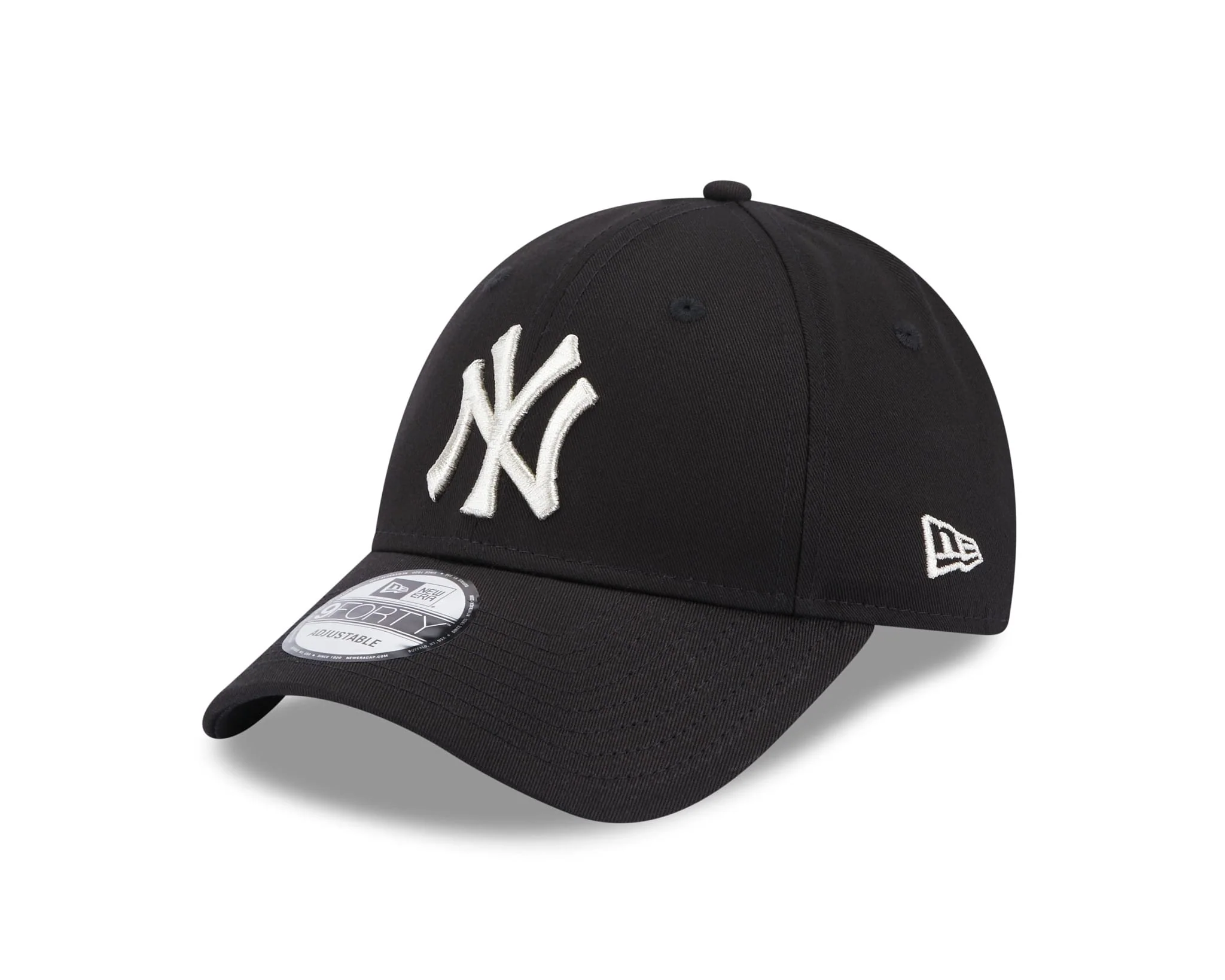 New York Yankees Metallic Logo Womens Black 9FORTY Adjustable Cap