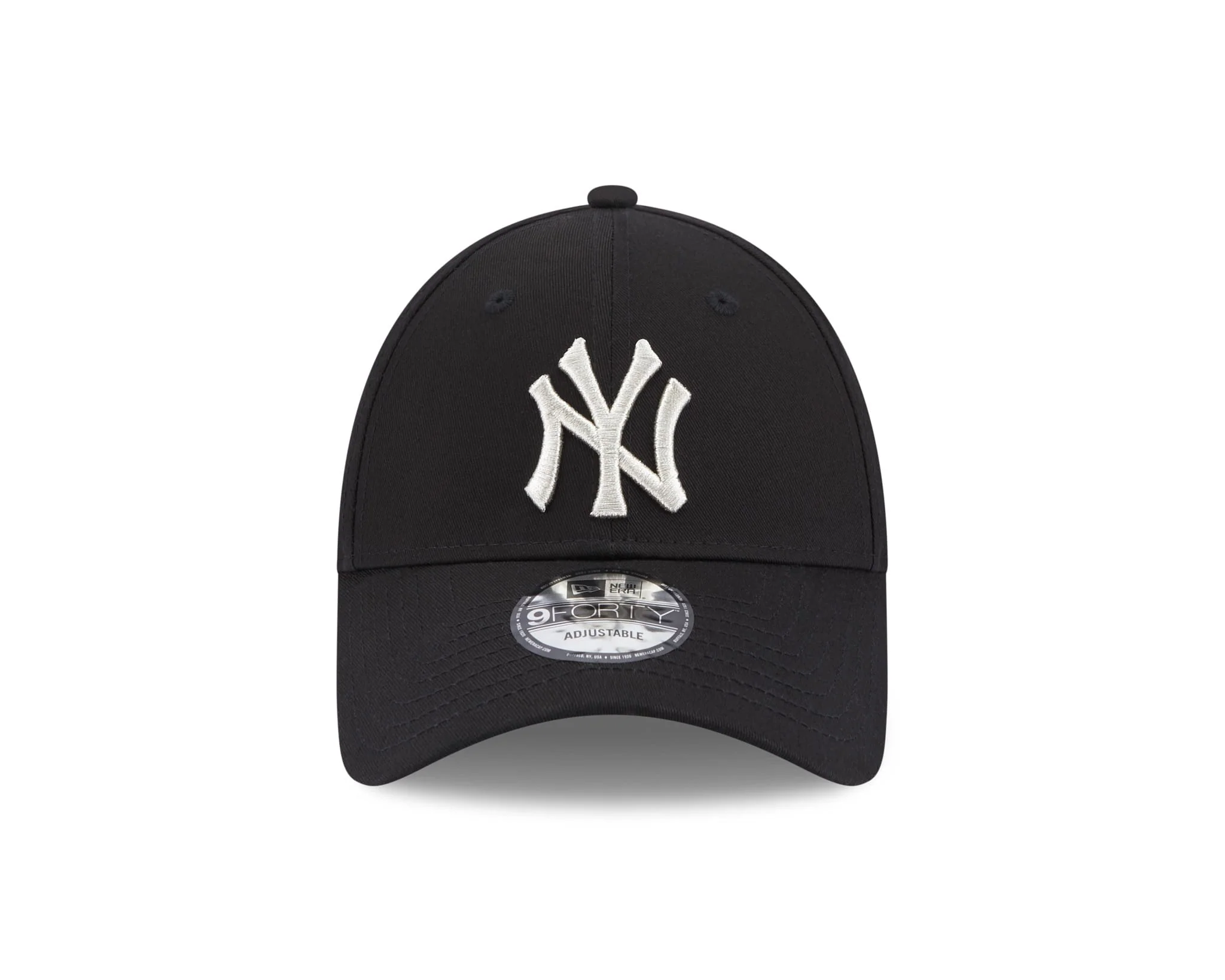 New York Yankees Metallic Logo Womens Black 9FORTY Adjustable Cap - Image 2
