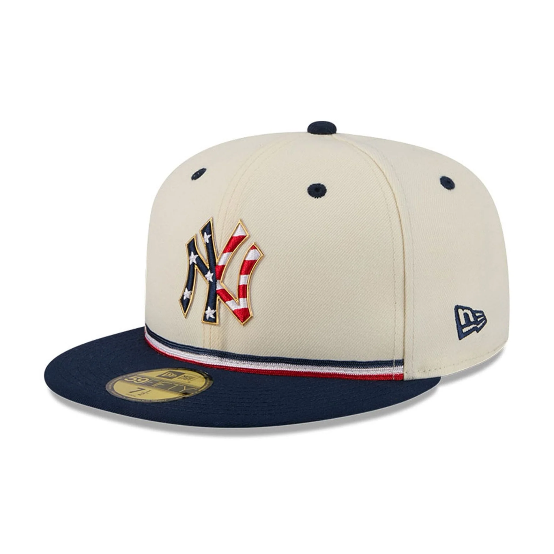 New York Yankees MLB 4th Of July 2026 Cream 59FIFTY Fitted Cap - Image 3