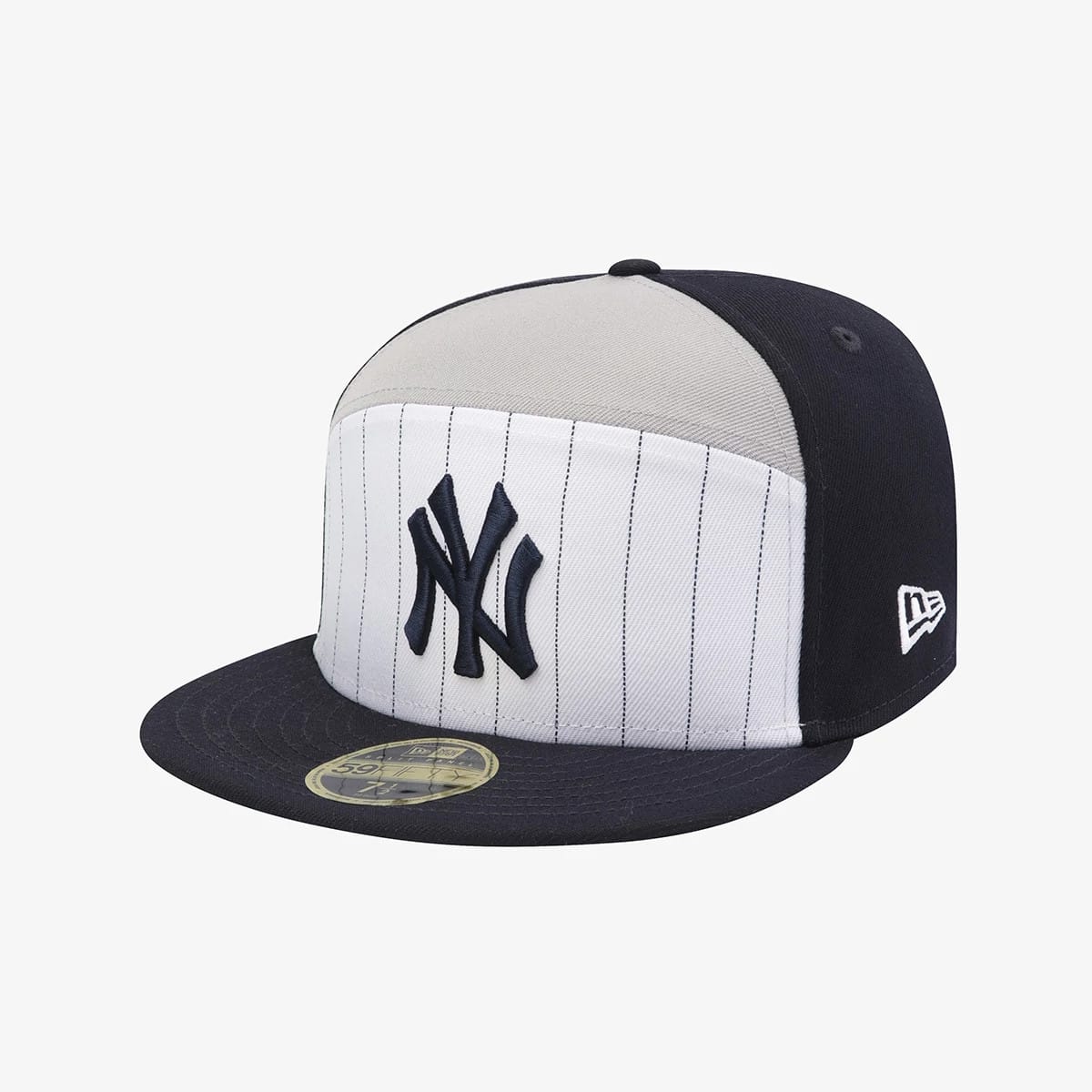 New York Yankees MLB 59FIFTY Day Navy Split Panel 59FIFTY Fitted Cap