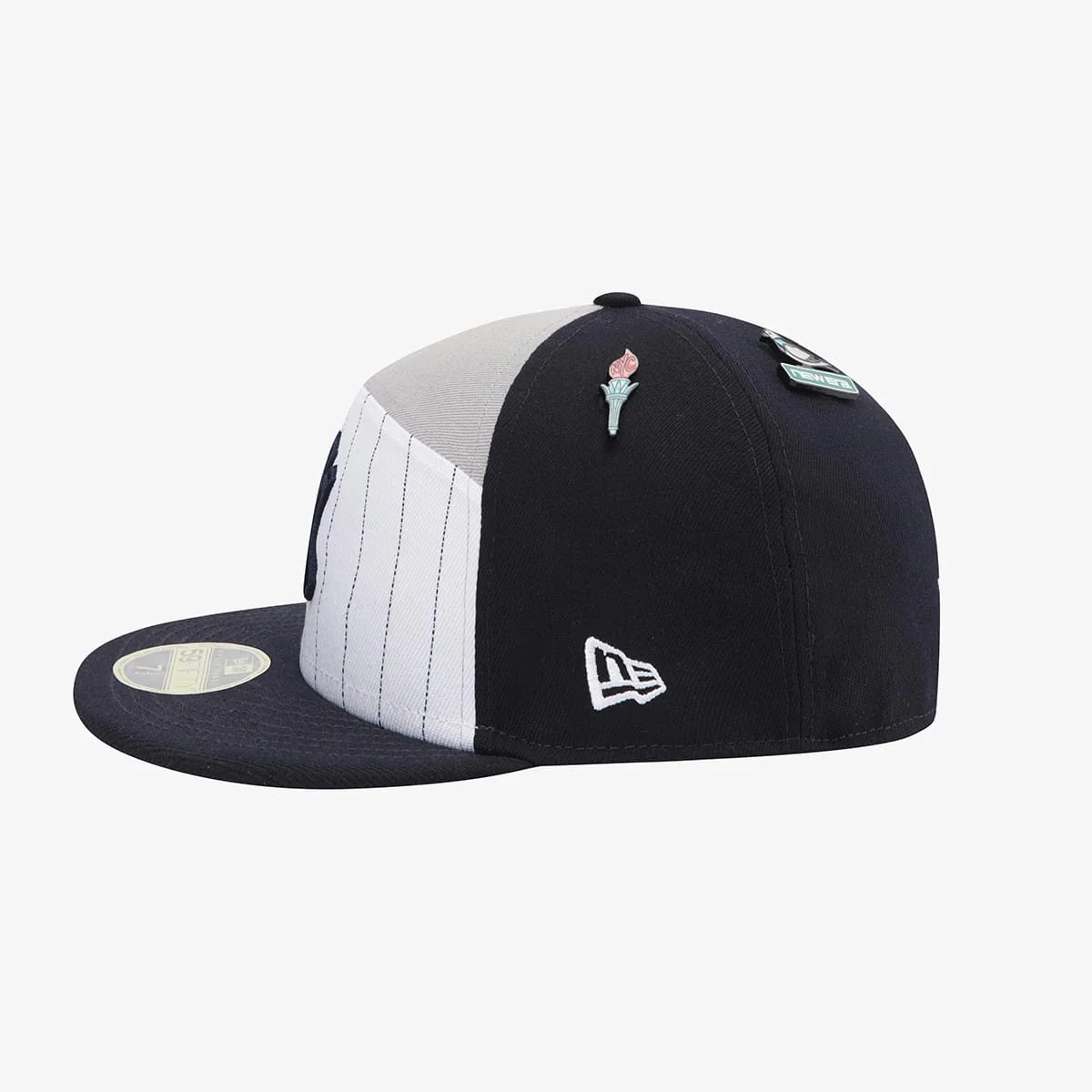 New York Yankees MLB 59FIFTY Day Navy Split Panel 59FIFTY Fitted Cap - Image 5