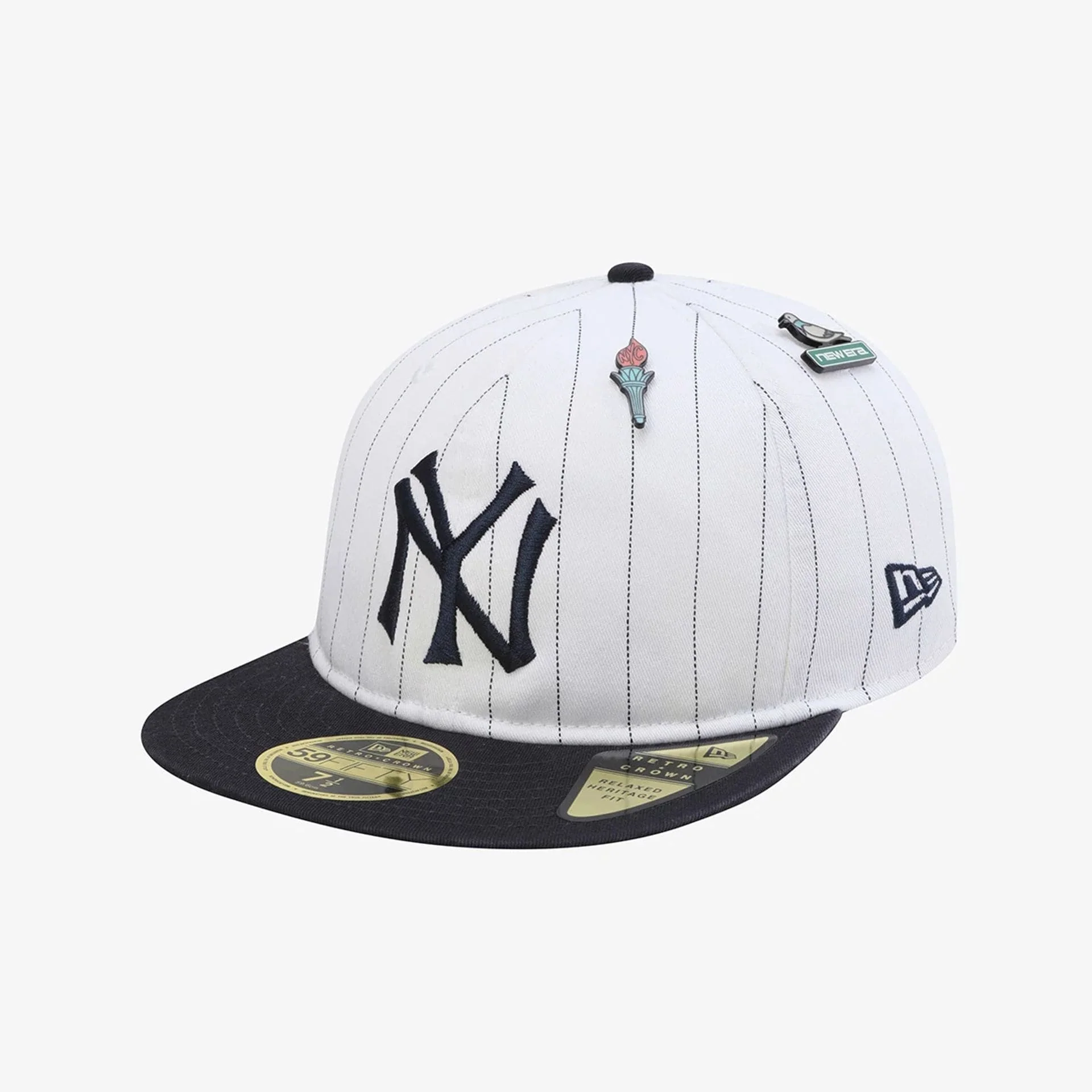 New York Yankees MLB 59FIFTY Day White Retro Crown 59FIFTY Fitted Cap - Image 2
