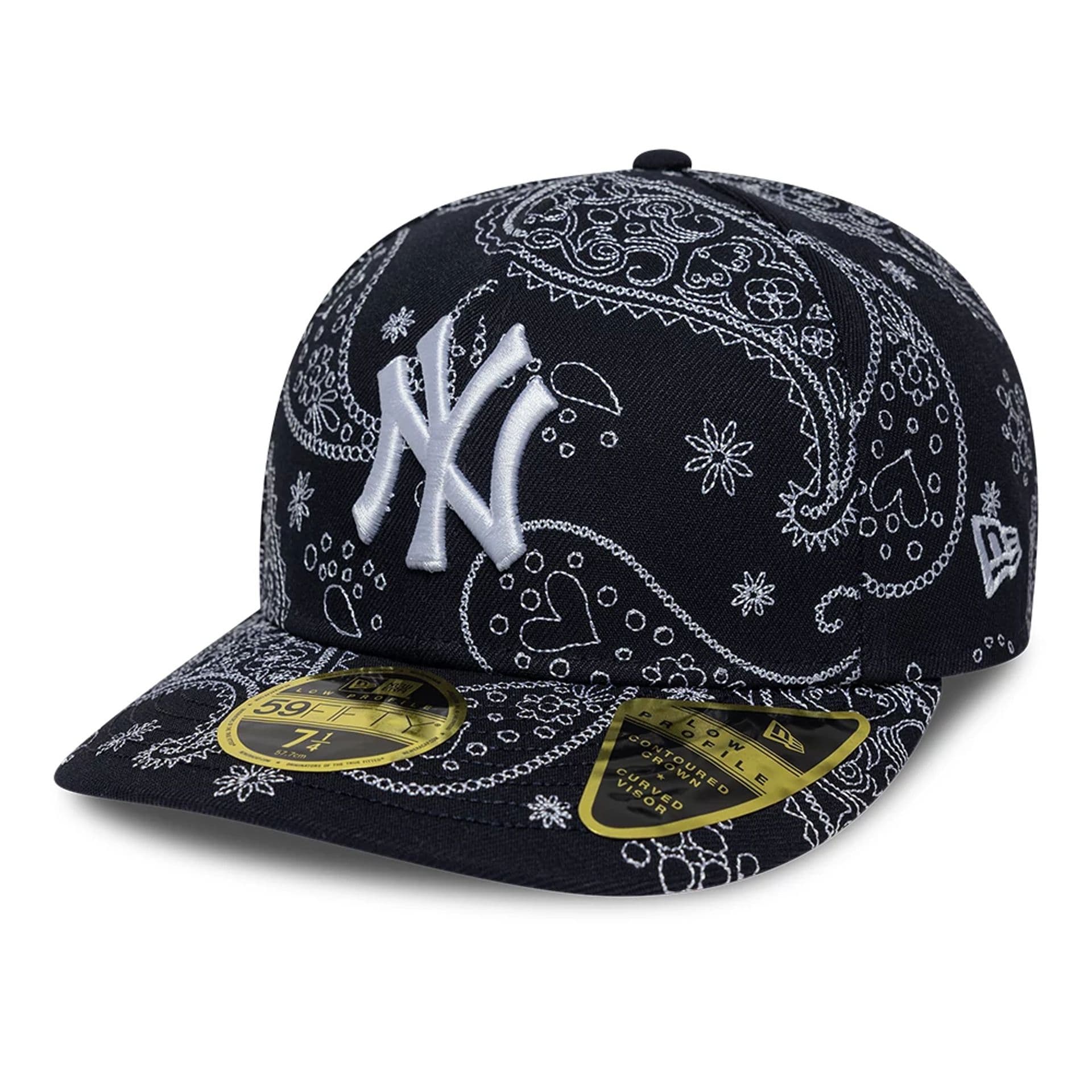New York Yankees MLB All Over Paisley Navy Low Profile 59FIFTY Fitted Cap