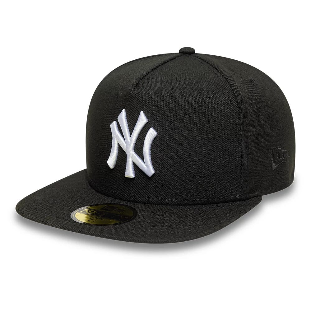 New York Yankees MLB Black 59FIFTY A-Frame Fitted Cap