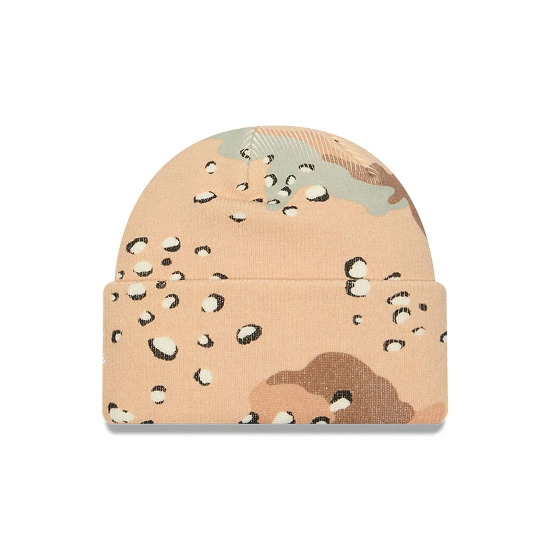 New York Yankees MLB Camo Beige Cuff Knit Beanie - Image 3