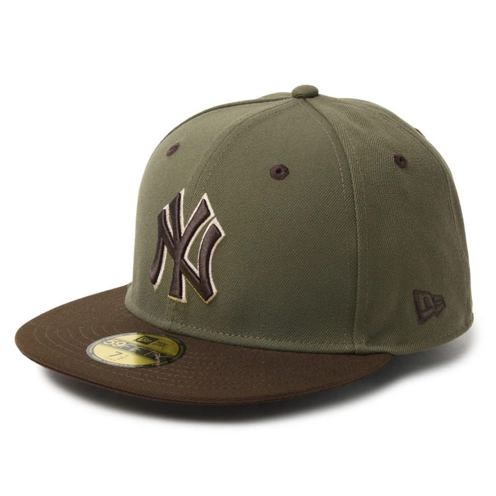 New York Yankees MLB Camo Green 59FIFTY Fitted Cap - Image 3