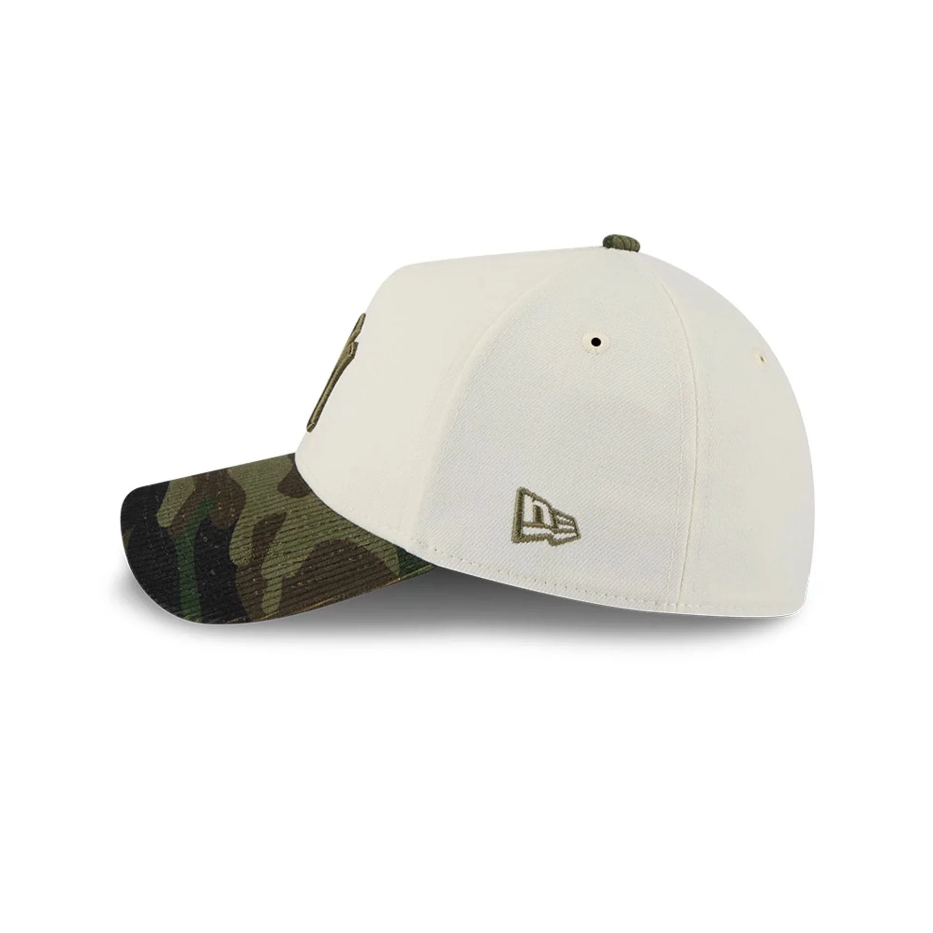 New York Yankees MLB Camo Visor Cream 39THIRTY A-Frame Stretch Fit Cap - Image 5
