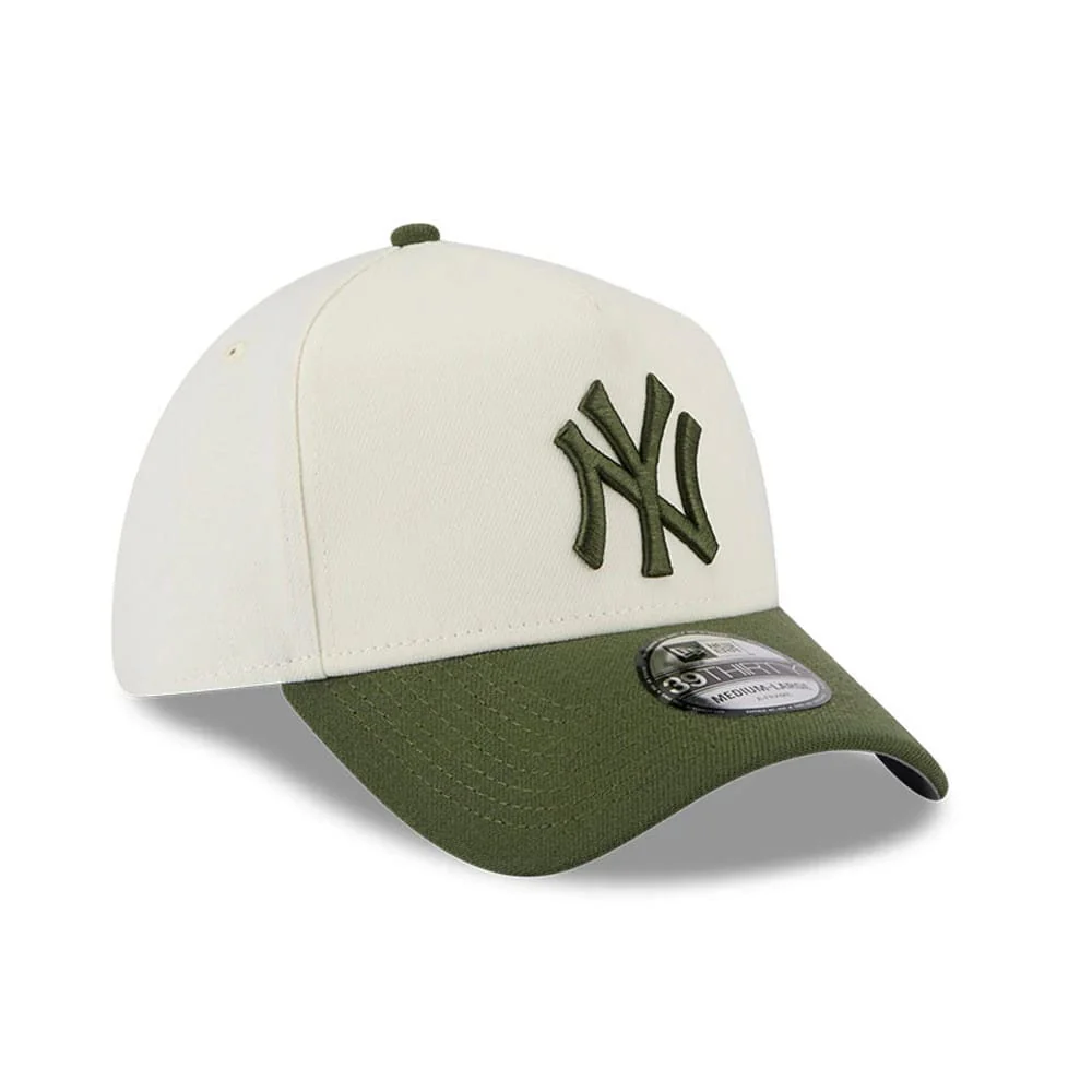 New York Yankees MLB Chrome Cream 39THIRTY A-Frame Stretch Fit Cap - Image 5