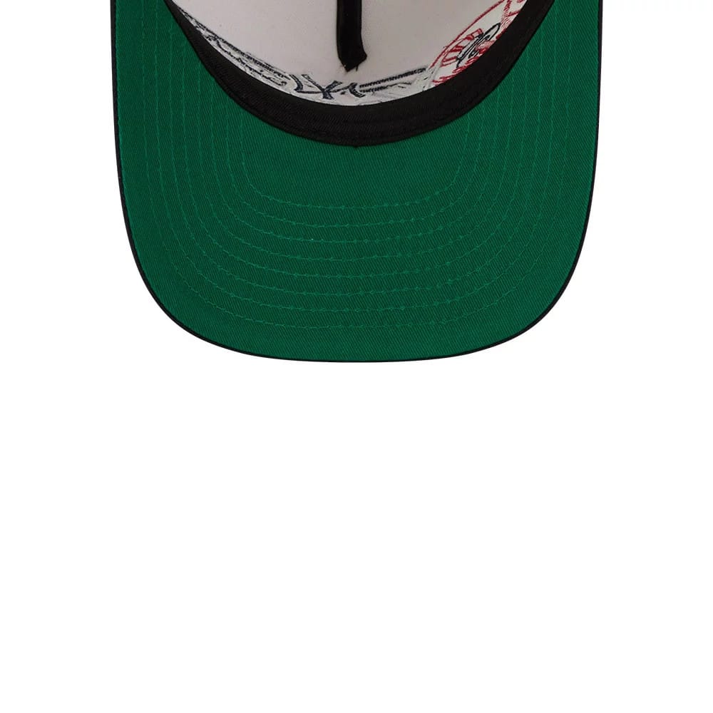 New York Yankees MLB Classic Cream 9FIFTY A-Frame Snapback Adjustable Cap - Image 2