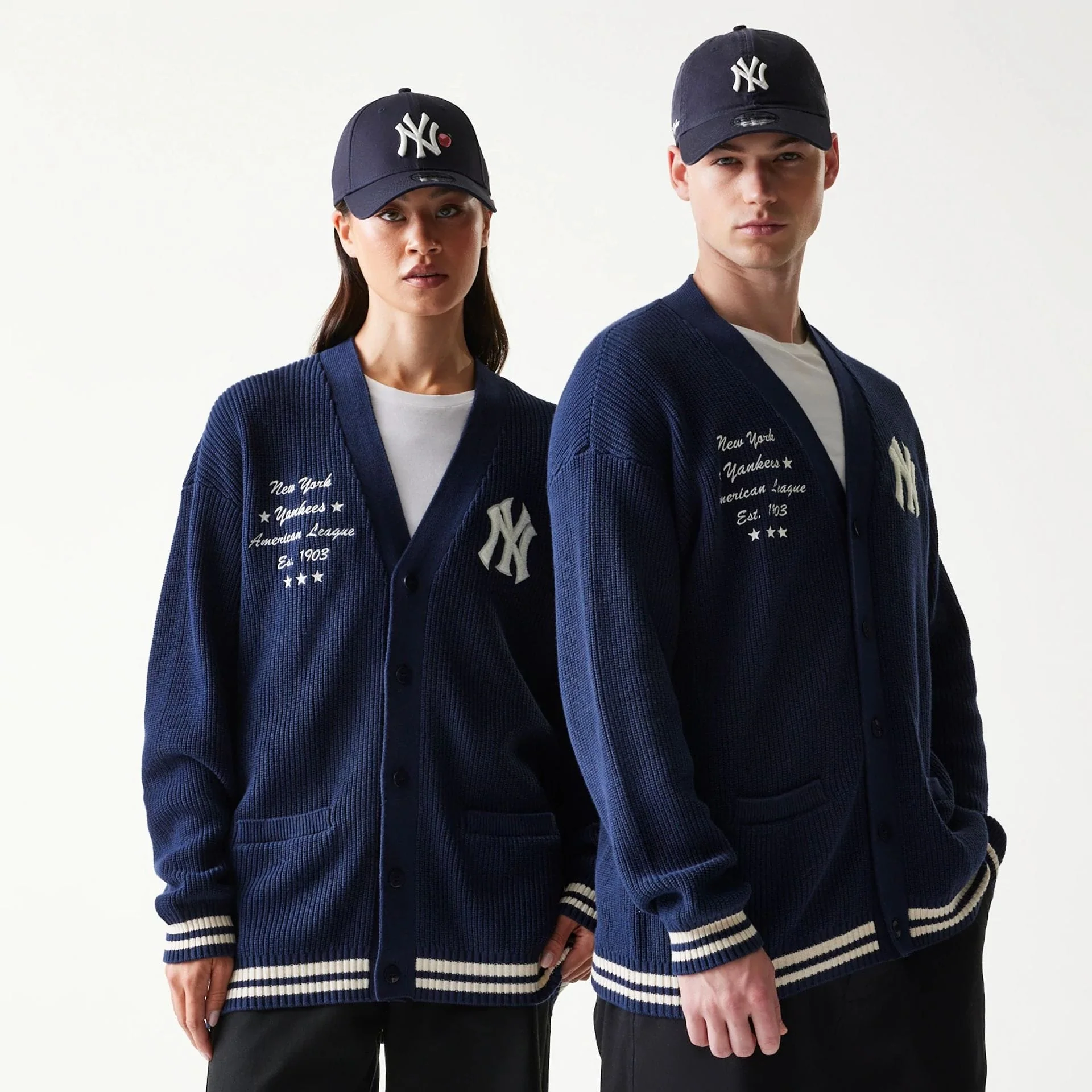 New York Yankees MLB Collegiate Navy Cardigan