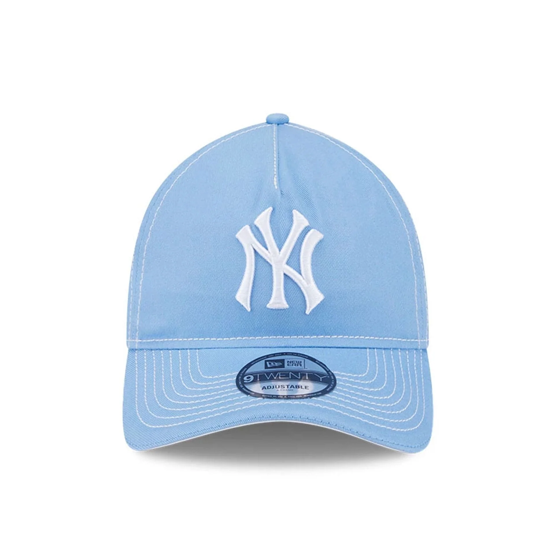 New York Yankees MLB Contrast Pastel Blue 9TWENTY A-Frame Adjustable Cap - Image 2