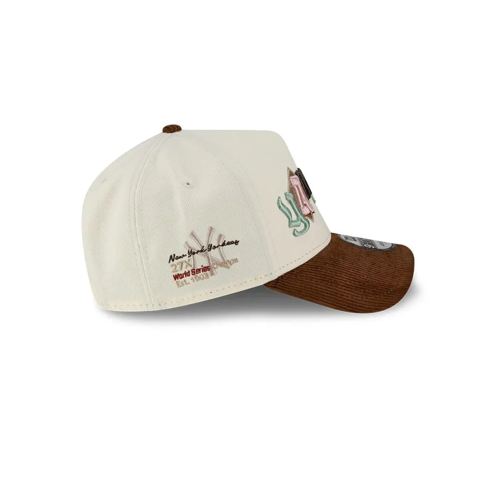 New York Yankees MLB DIY Note Cream 9FORTY A-Frame Cap - Image 6
