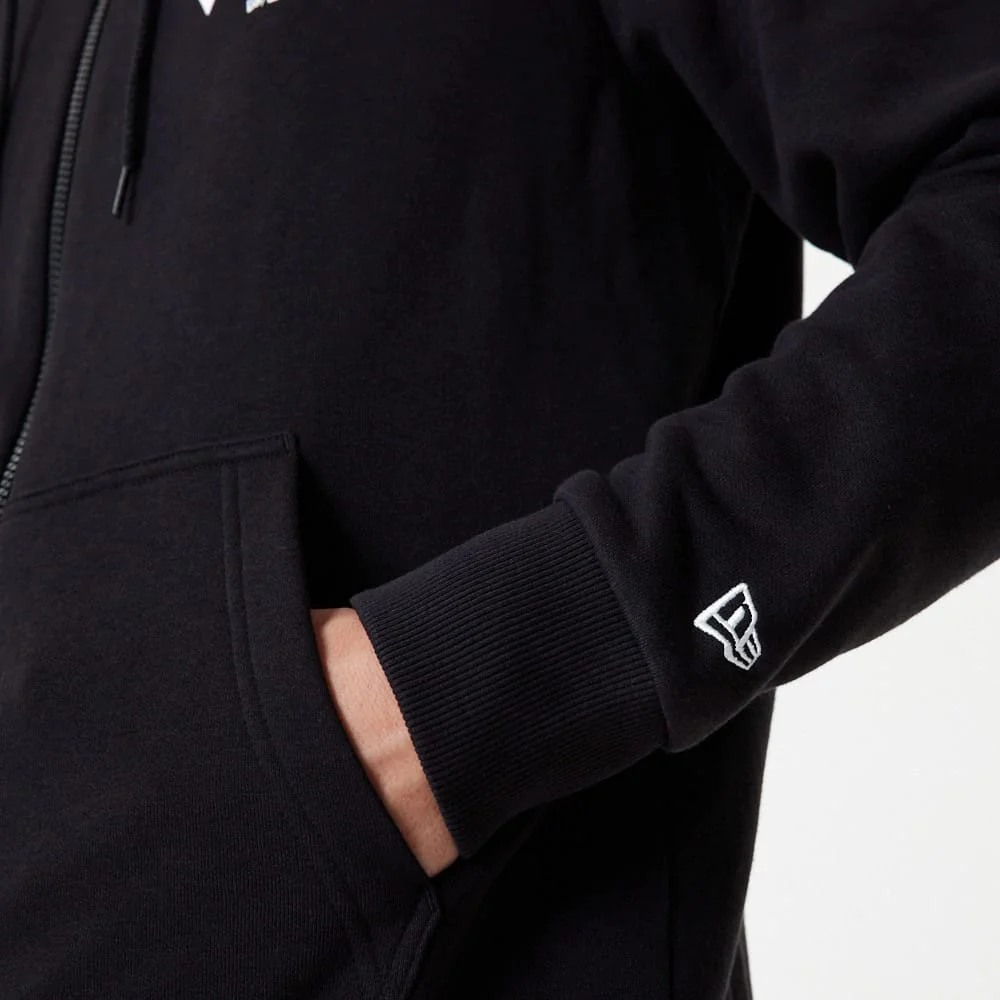 New York Yankees MLB Essential Black Full Zip Hoodie - Image 2
